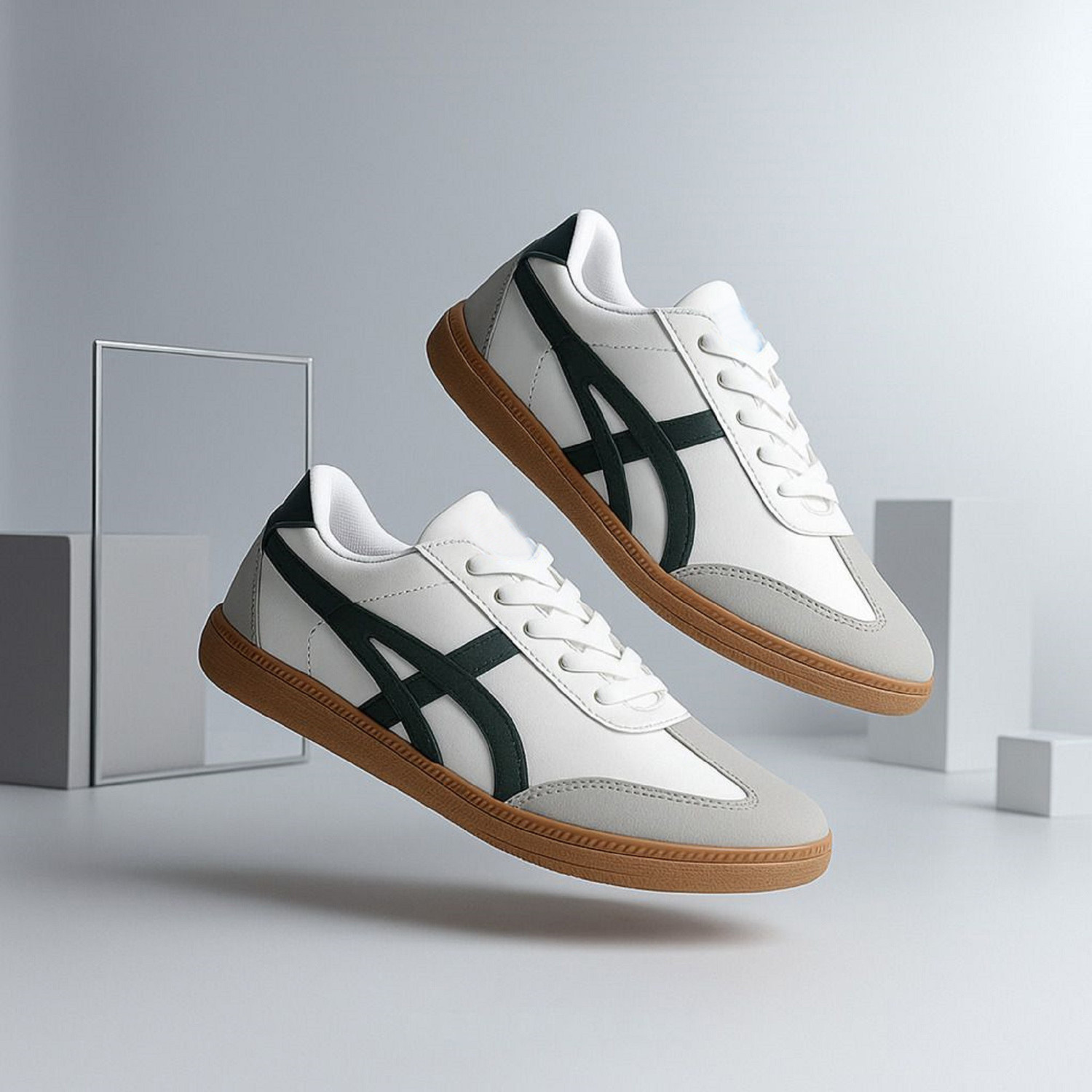 Image of ANJRS Badminton Shoes For Men (White , 10)