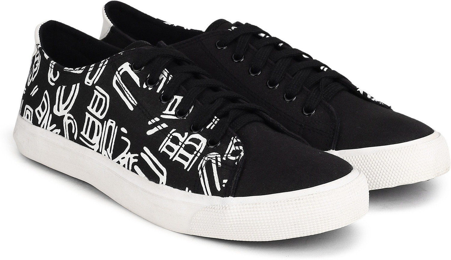 WROGN Canvas Shoes For Men Black Price History