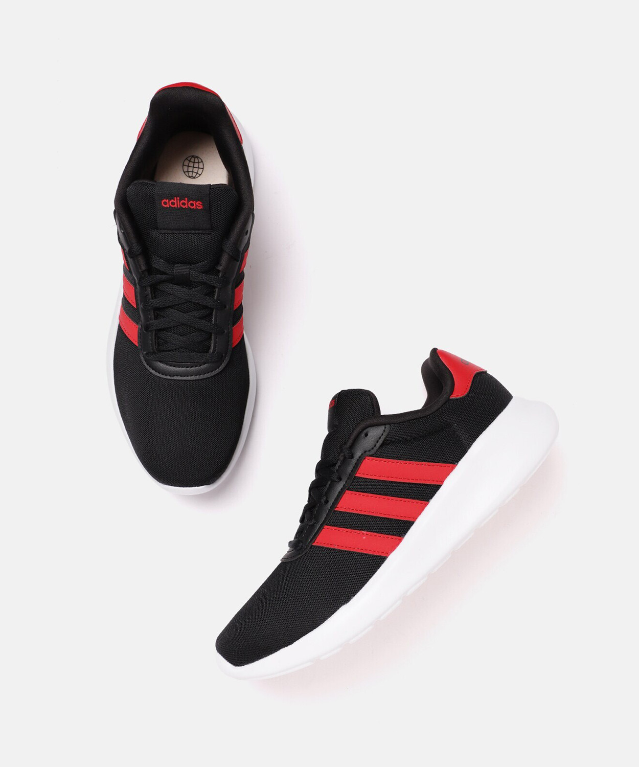 Image of ADIDAS LITE RACER 3.0 Running Shoes For Men (Black , 12.5)
