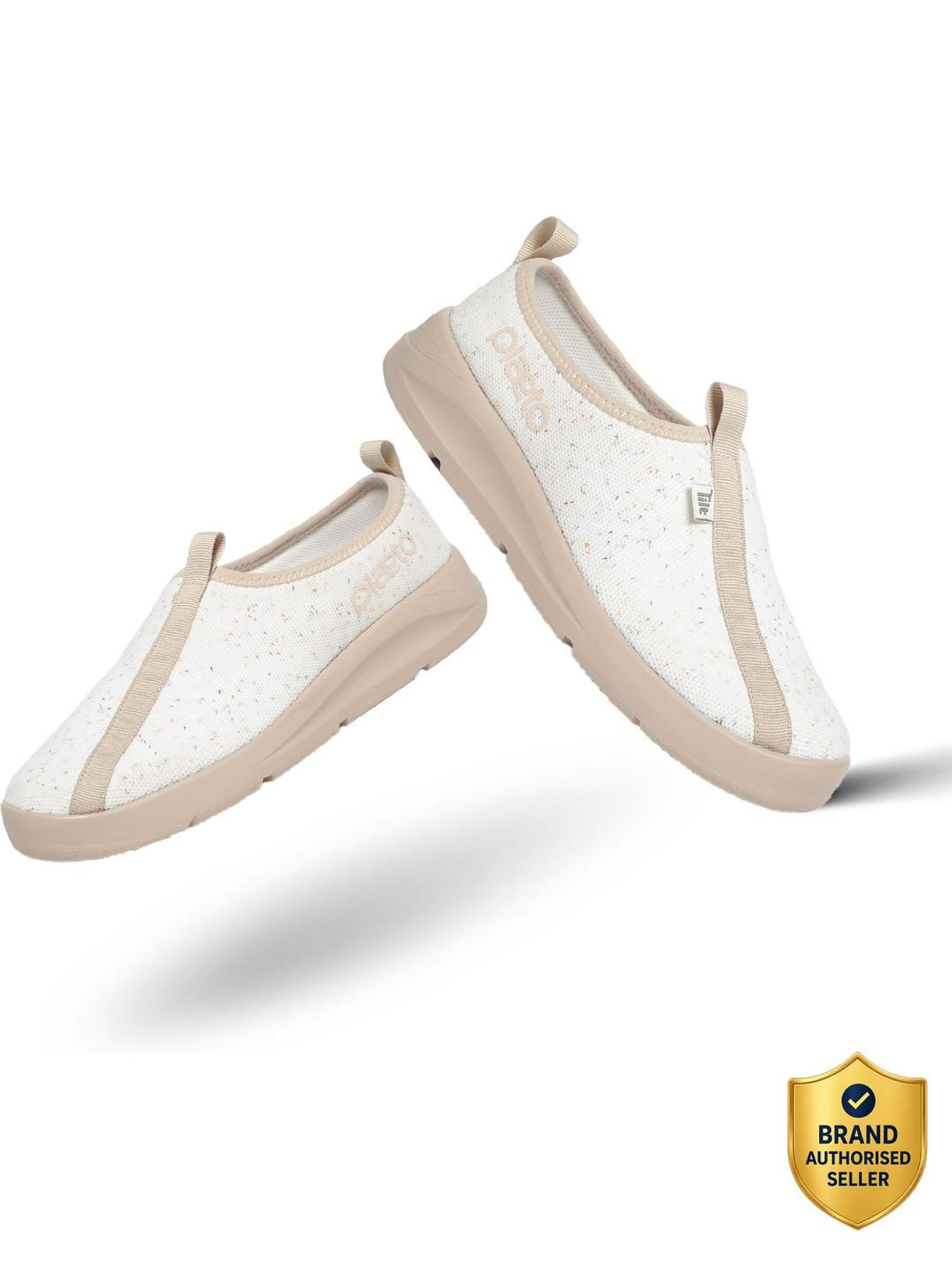 Image of Plaeto EZPlay Premium Walking Shoes | Comfortable Lightweight Slip On Sneakers For Women (Beige , 3)