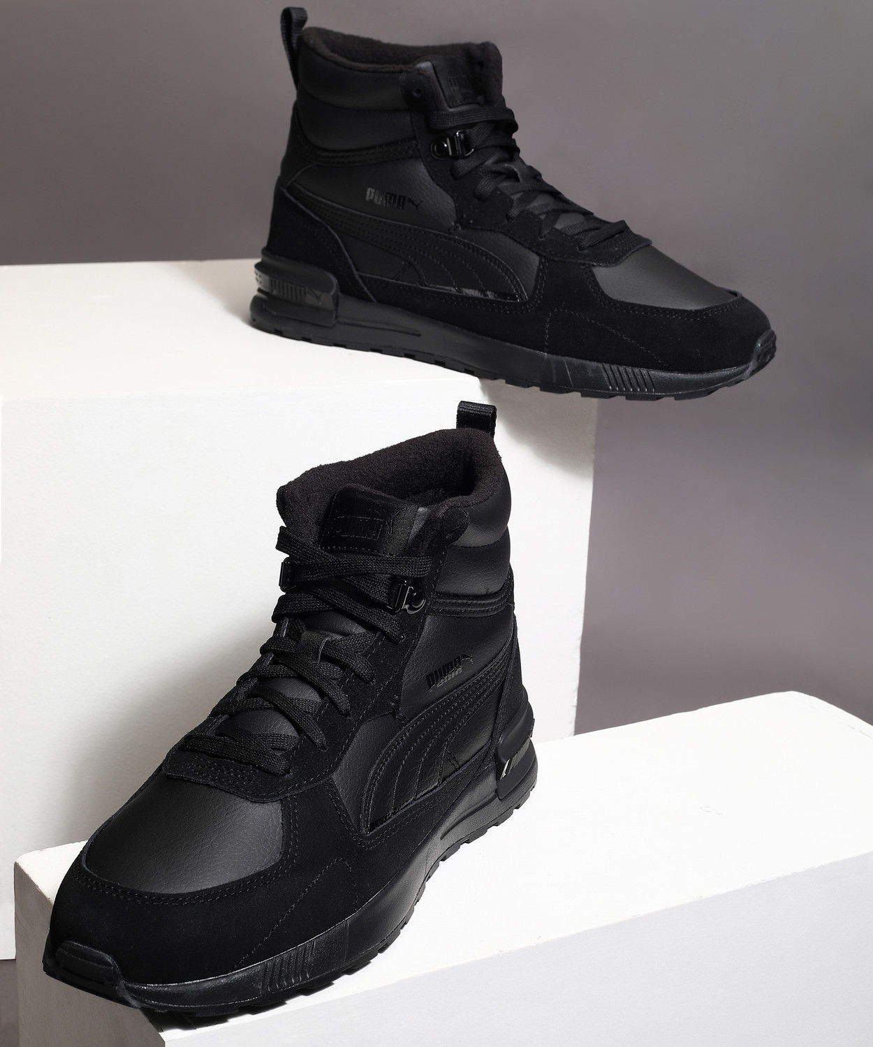 PUMA Graviton Mid High Tops For Men Black 7.5 Price History