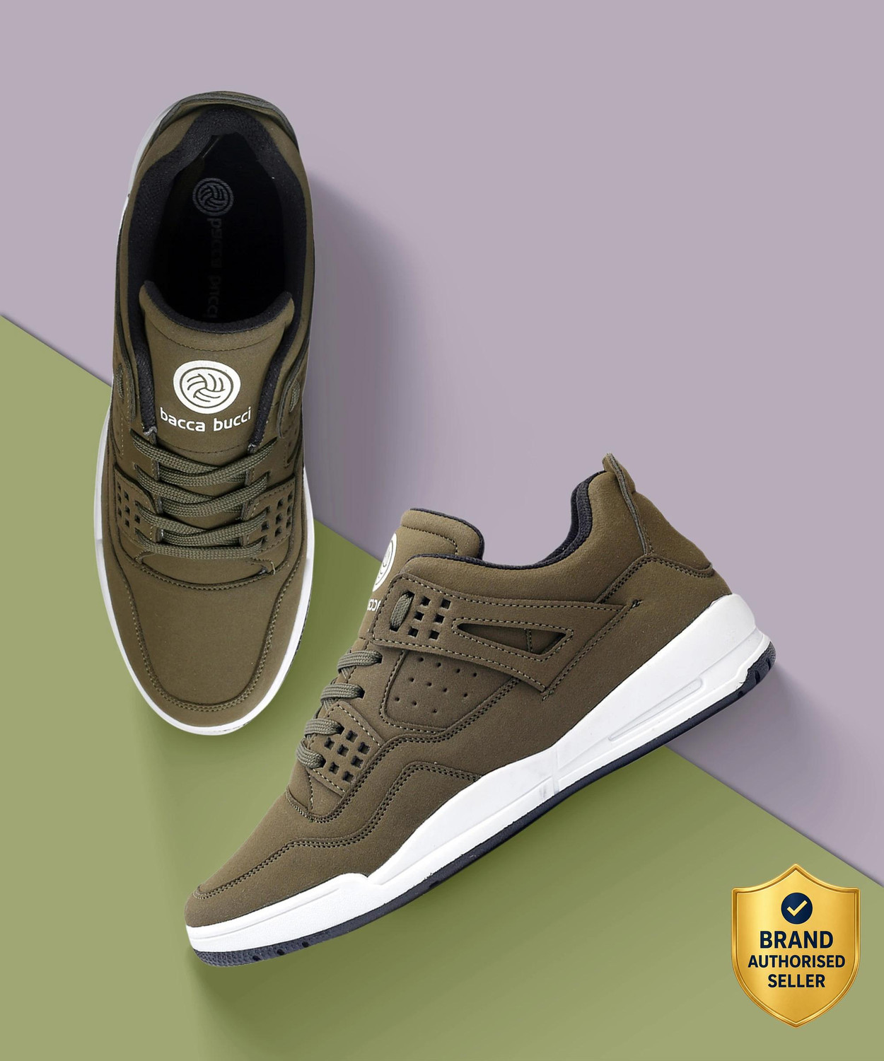 Fashion Sneakers For Men  (Olive)