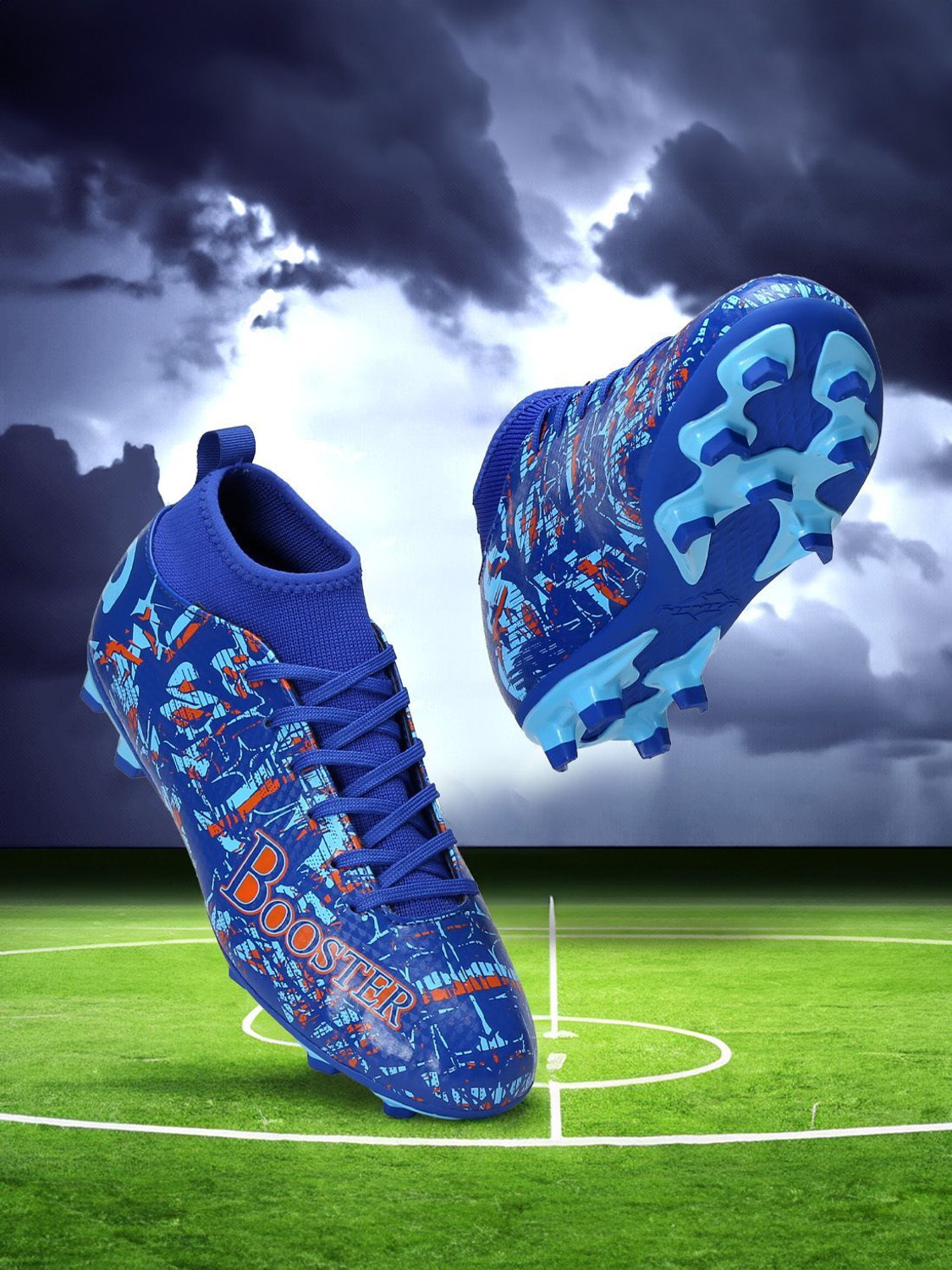 Image of VECTOR X Dynamite 2.0 Men's Football Shoes | Lightweight PVC Synthetic, Studded Outsole Football Shoes For Men (White , 4)