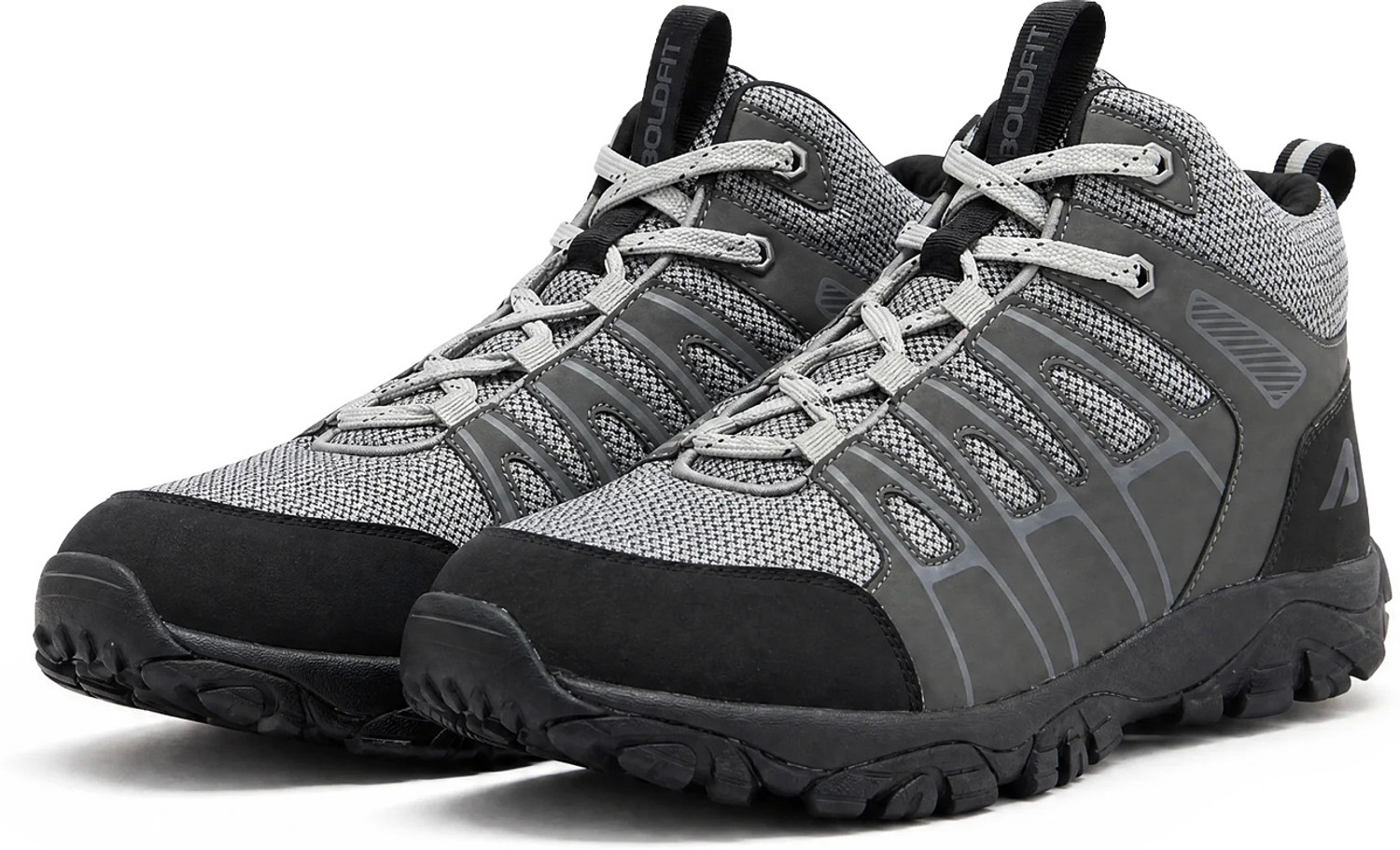 boldfit trekking shoes men high neck anti skid hiking boots outdoor activities outdoors men