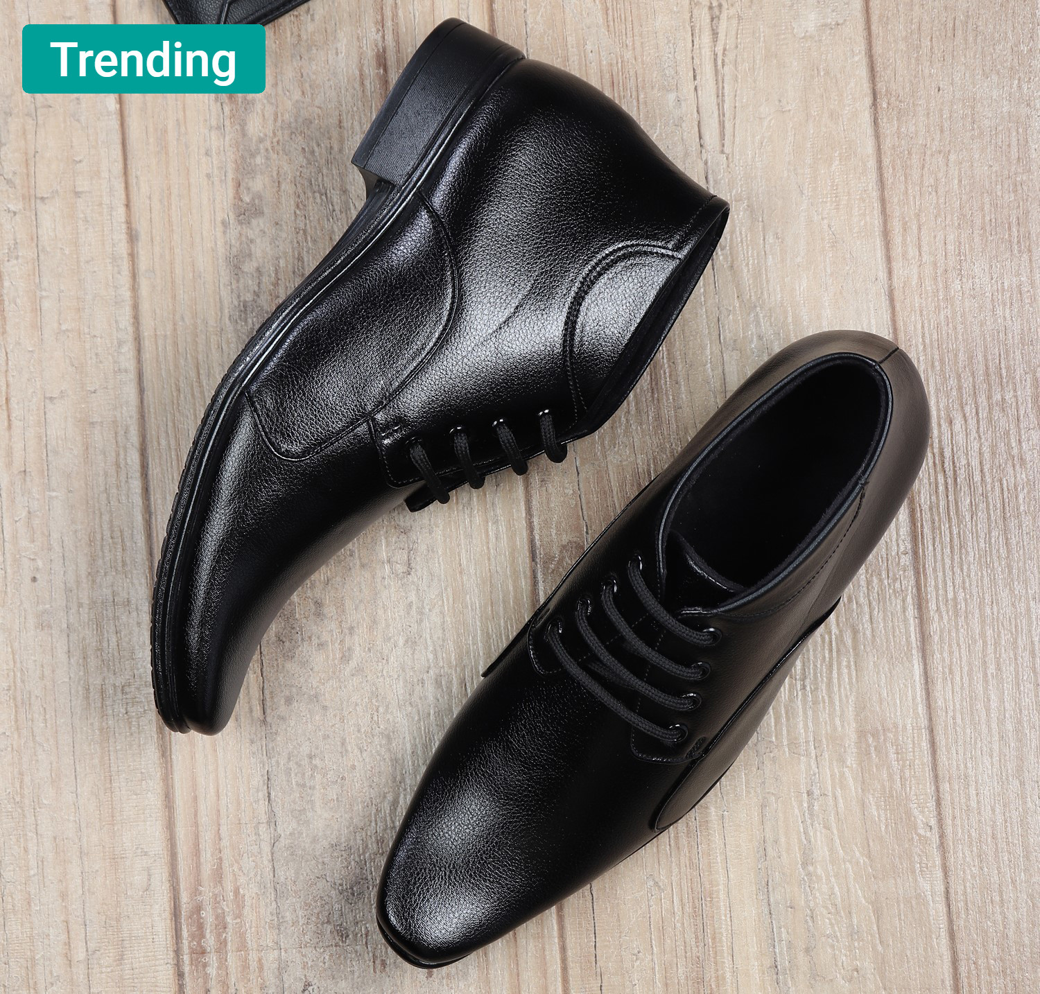 Zixer Leather Ankle Formal Shoes Men || Office Long Shoes For Men || Chukka Boots Men Lace Up For Men