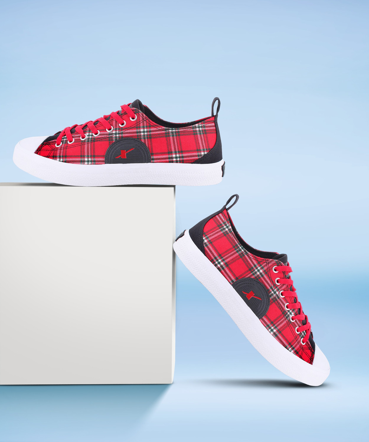 Sparx red sneakers 2025