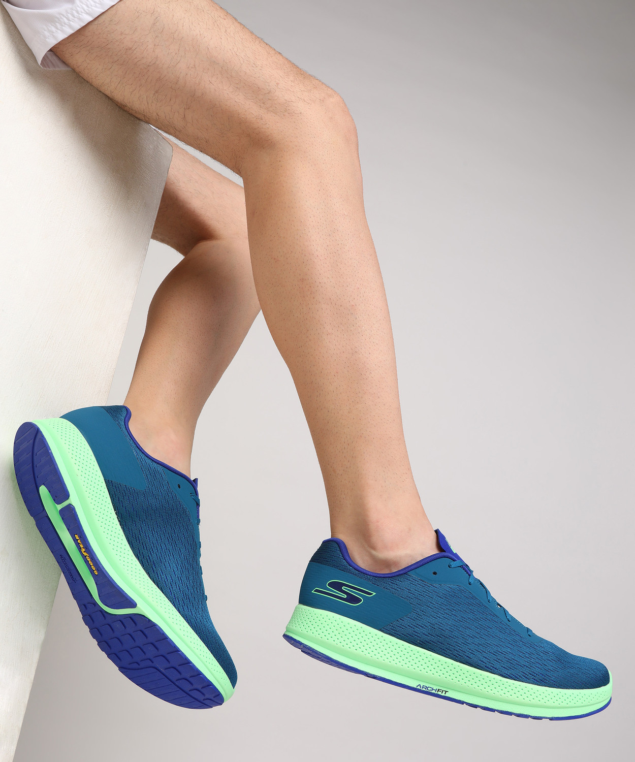 Skechers GO RUN HORIZON 3 Running Shoes For Men Blue Price History