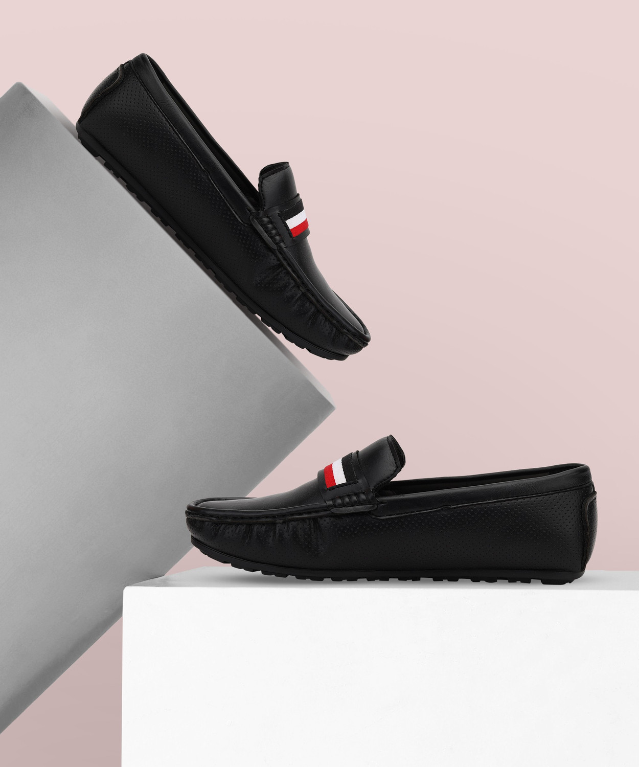WROGN Loafers For Men Black Price History