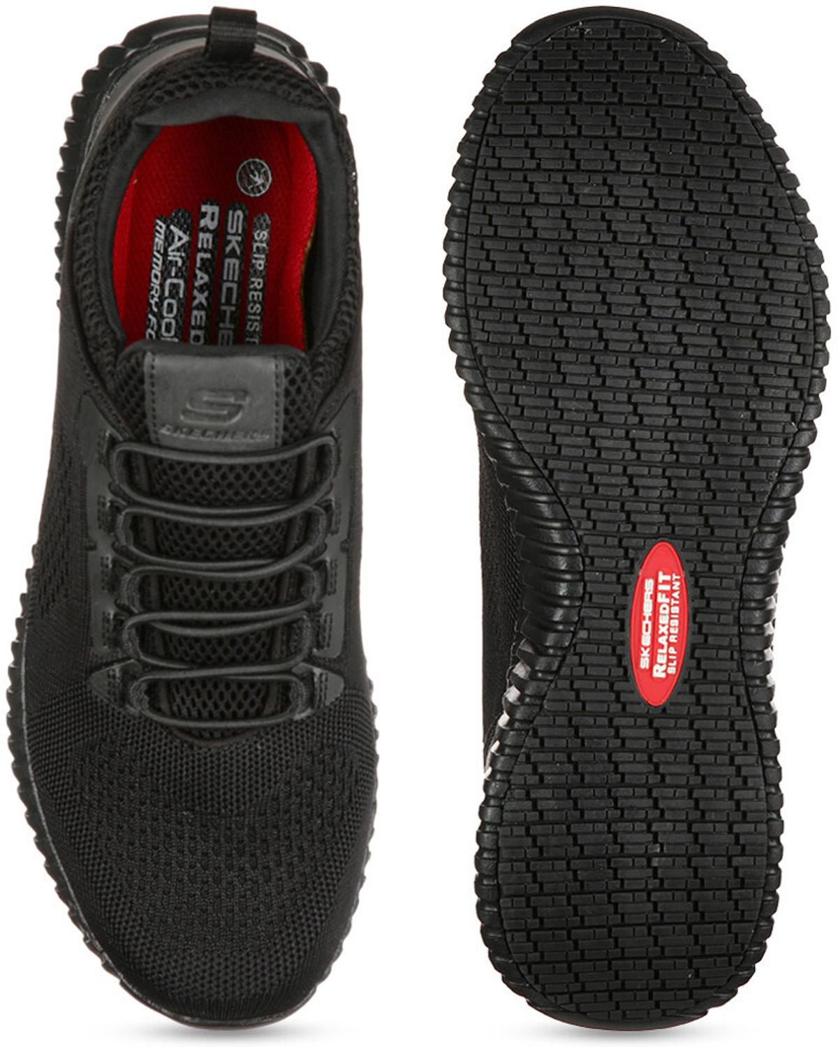 Image of Skechers CESSNOCK Men Woven Design Sneakers Sneakers For Men (Black , 12)