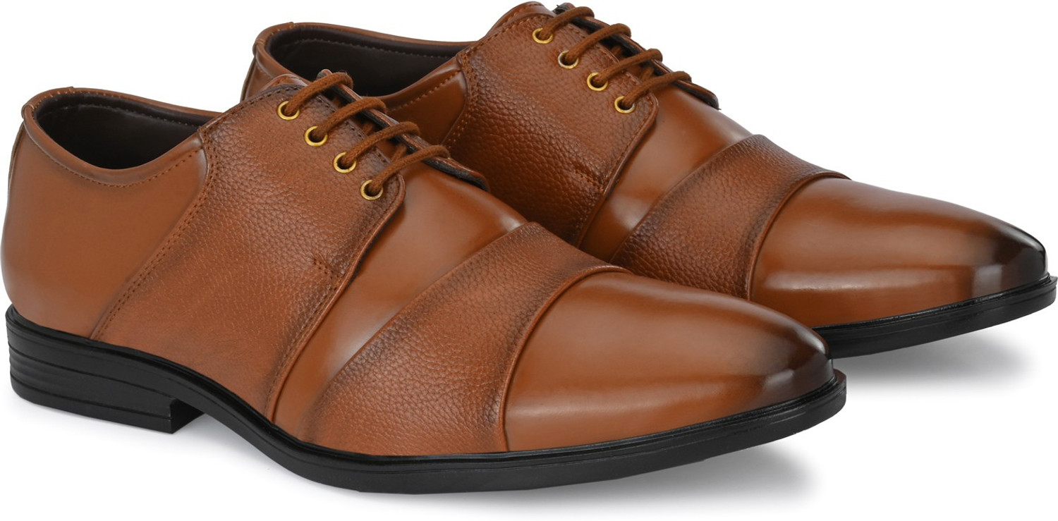 Image of PROVOGUE PR20021 Lightweight Formal Shoe|Soft Cushion Comfort|Easy LaceUp|Daily Wear Derby For Men