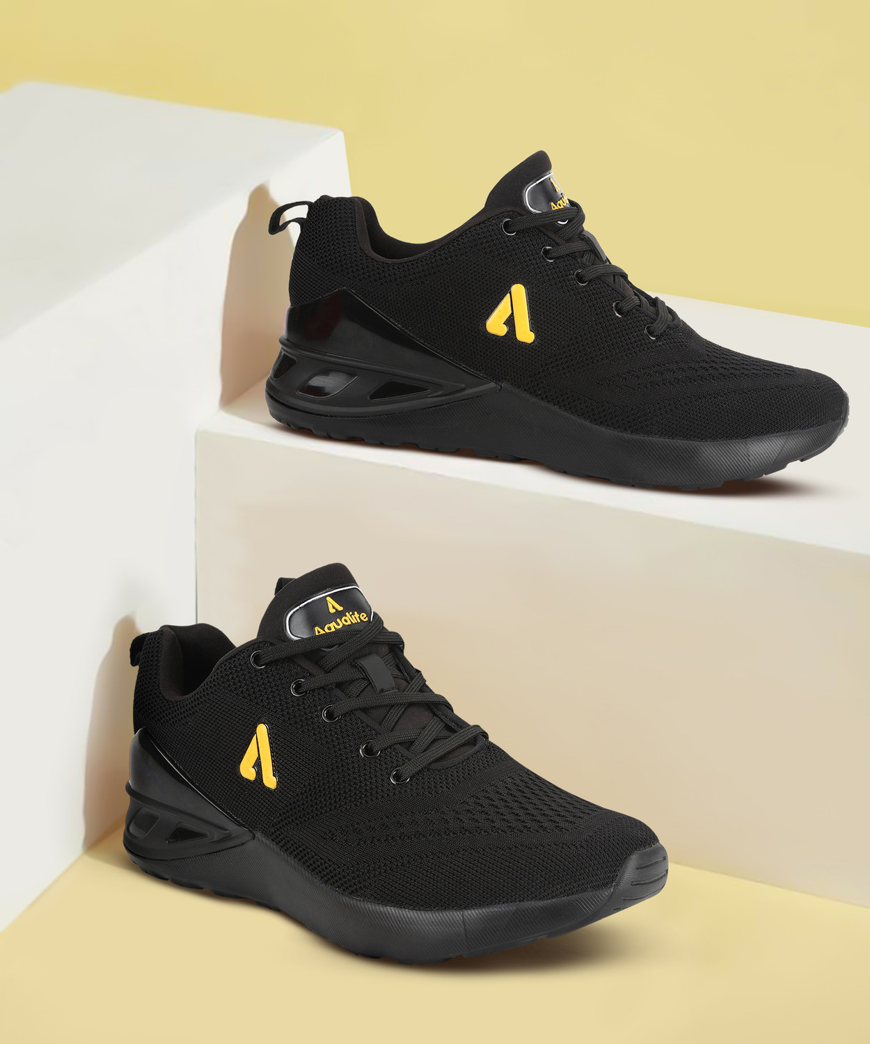 Flipkart Aqualite Men's Running Shoes Aqualite VEGAS-6 Black /Gold Men  Casual Shoes Running Shoes For