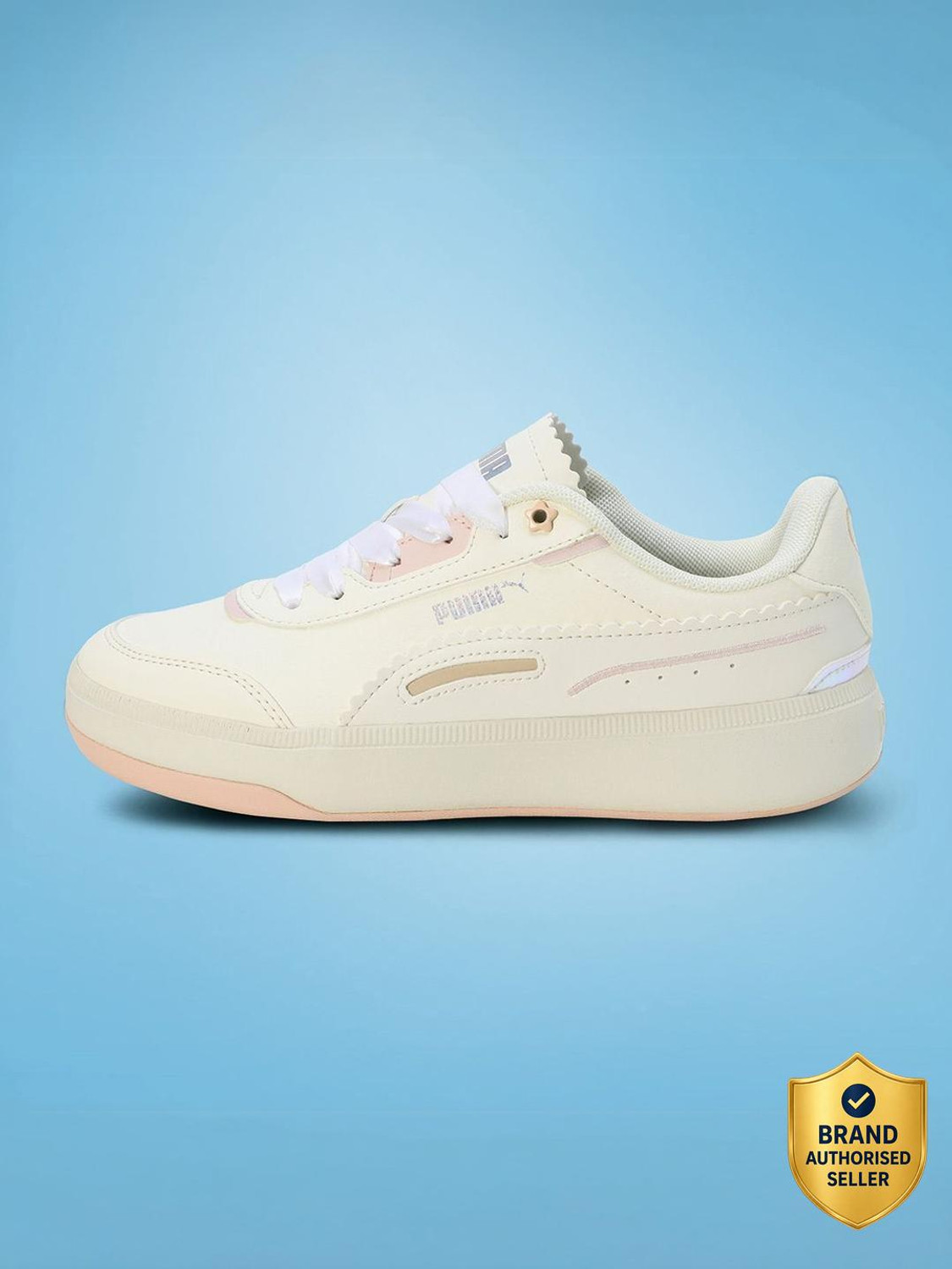 Image of PUMA Cruise Rider Badge Wns Sneakers For Women (White , 3.5)