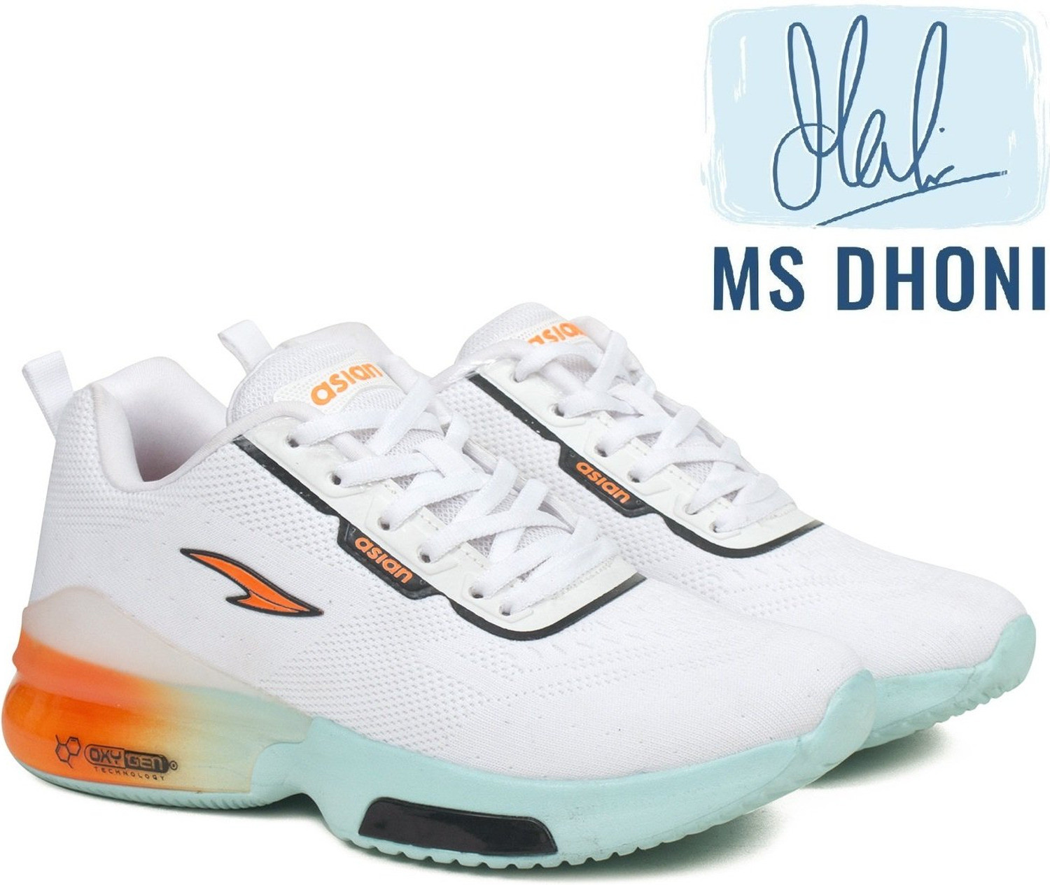 Oxygen-01 White Men's Running Shoes – Lightweight Dual Capsule