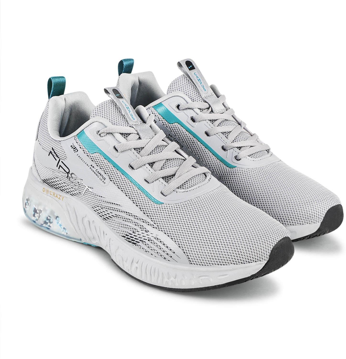 CAMPUS FIRST Running Shoes For Men Grey 10 Price History