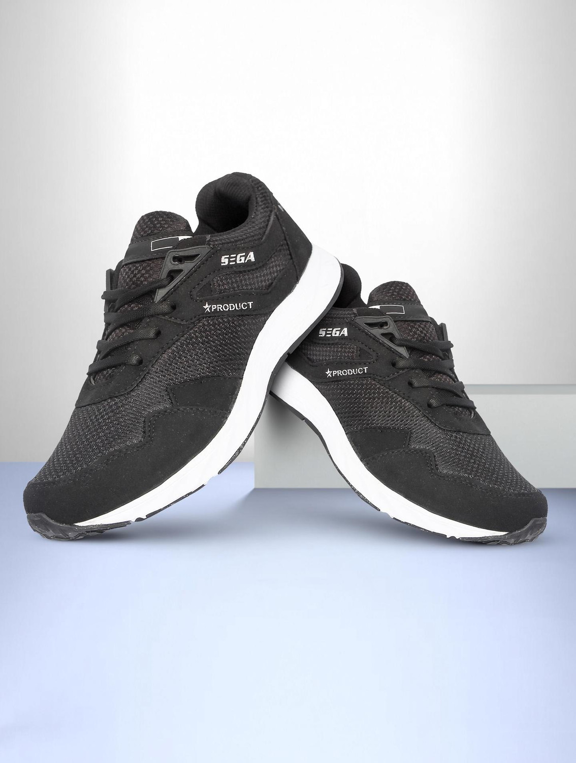 Black-Marathon Running Shoes For Men  (Black)