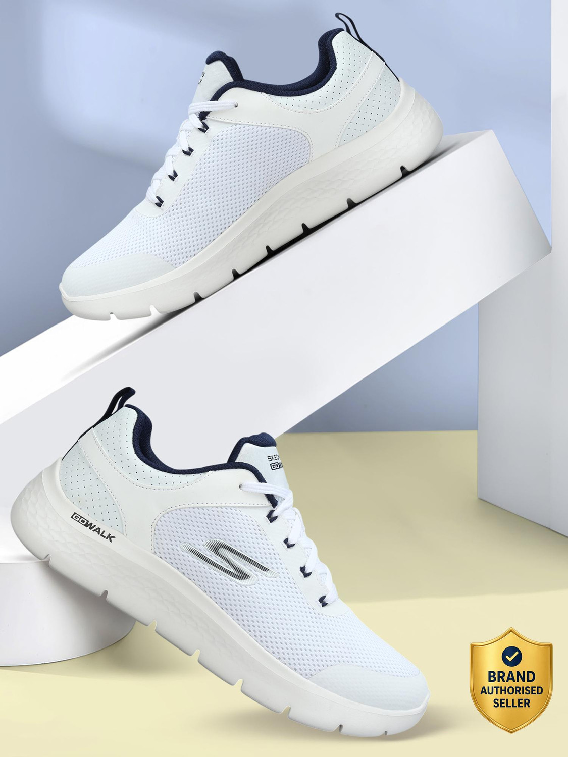 Image of Skechers Uno Court-Low-Post Sneakers For Men (White, Black , 8)