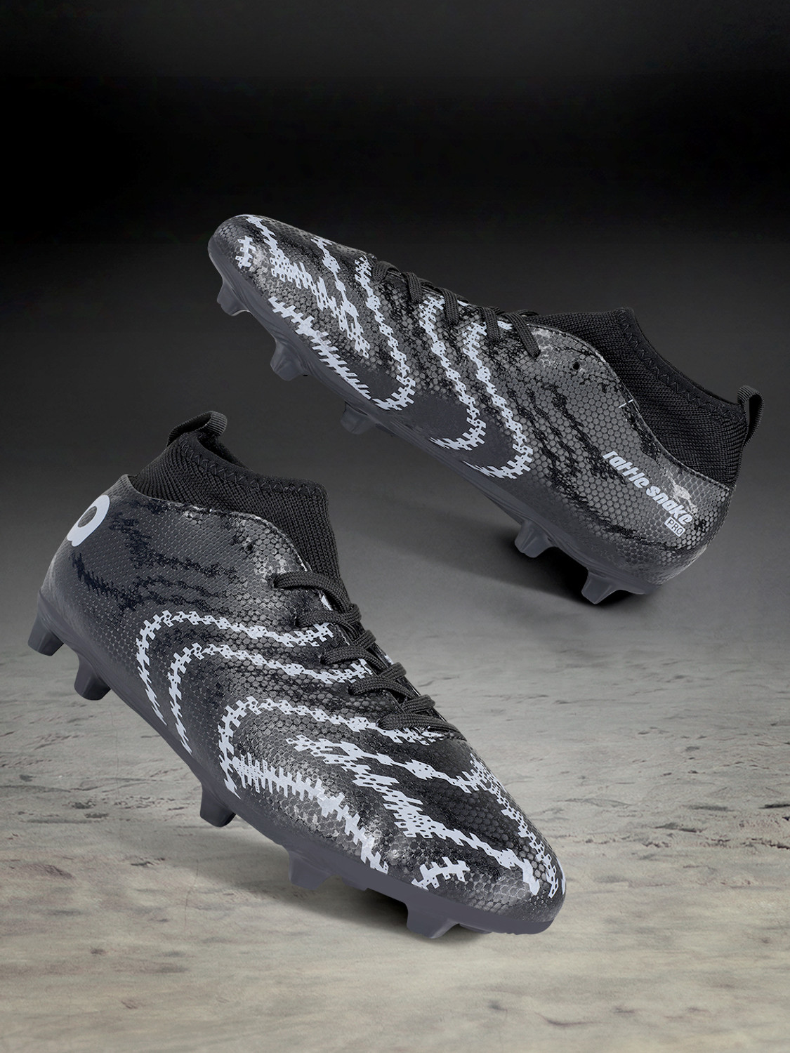 Image of VECTOR X Dynamite 2.0 Men's Football Shoes | Lightweight PVC Synthetic, Studded Outsole Football Shoes For Men (White , 4)
