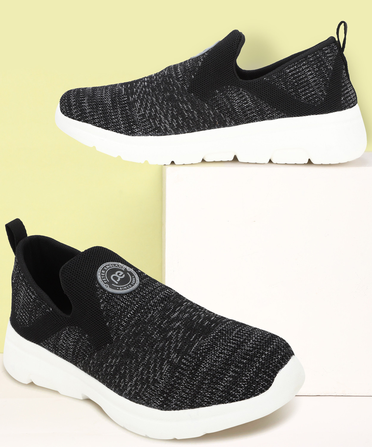 PETER ENGLAND Walking Shoes For Men Black 6 Price History
