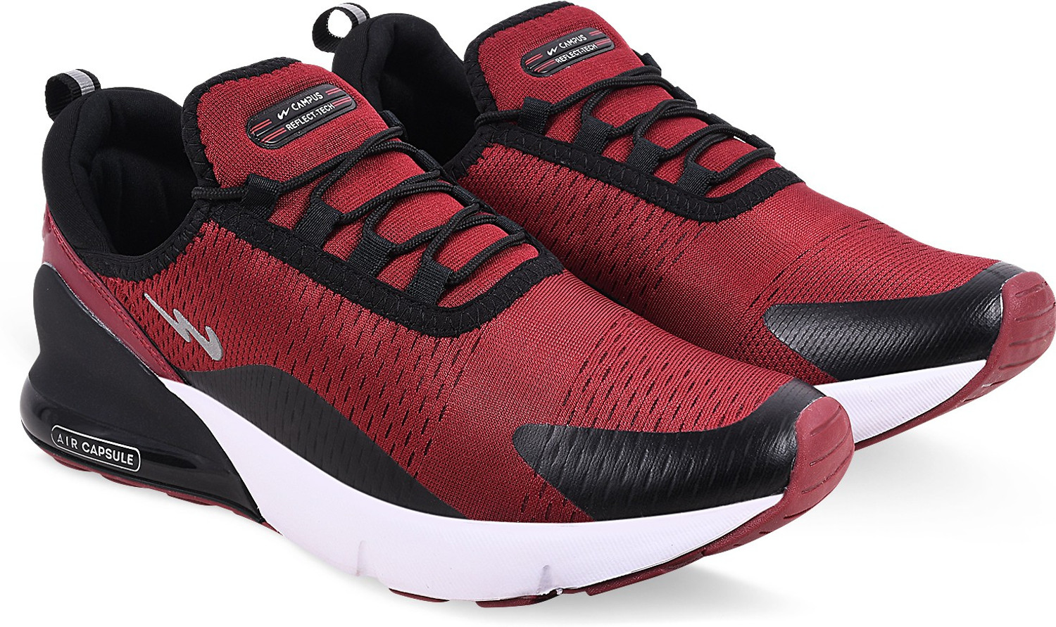 Image of CAMPUS DRAGON Running Shoes For Men (Burgundy , 12)