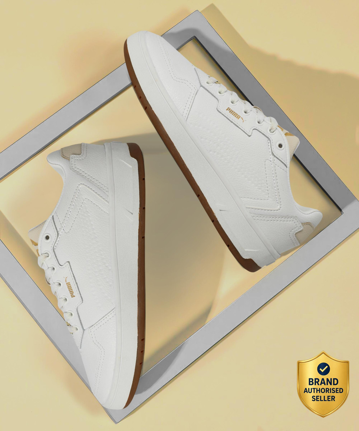 Image of PUMA Shuffle Perf Sneakers For Women (White , 3)