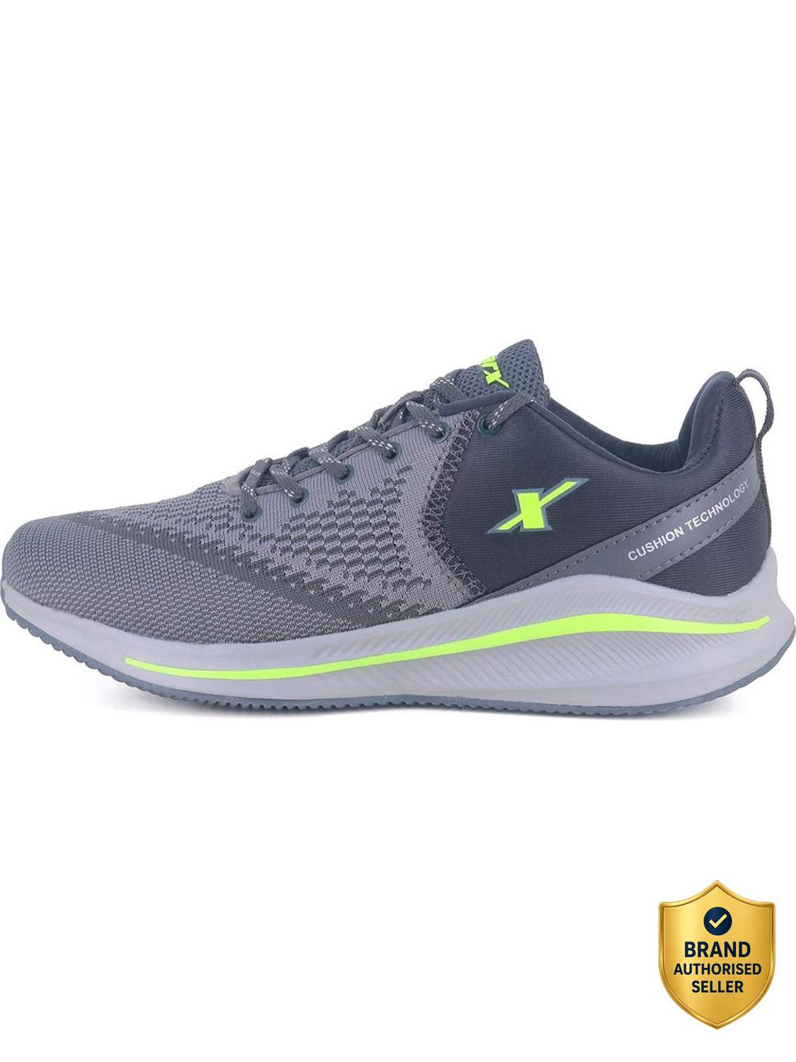 Running Shoes For Men  (Grey, Green)
