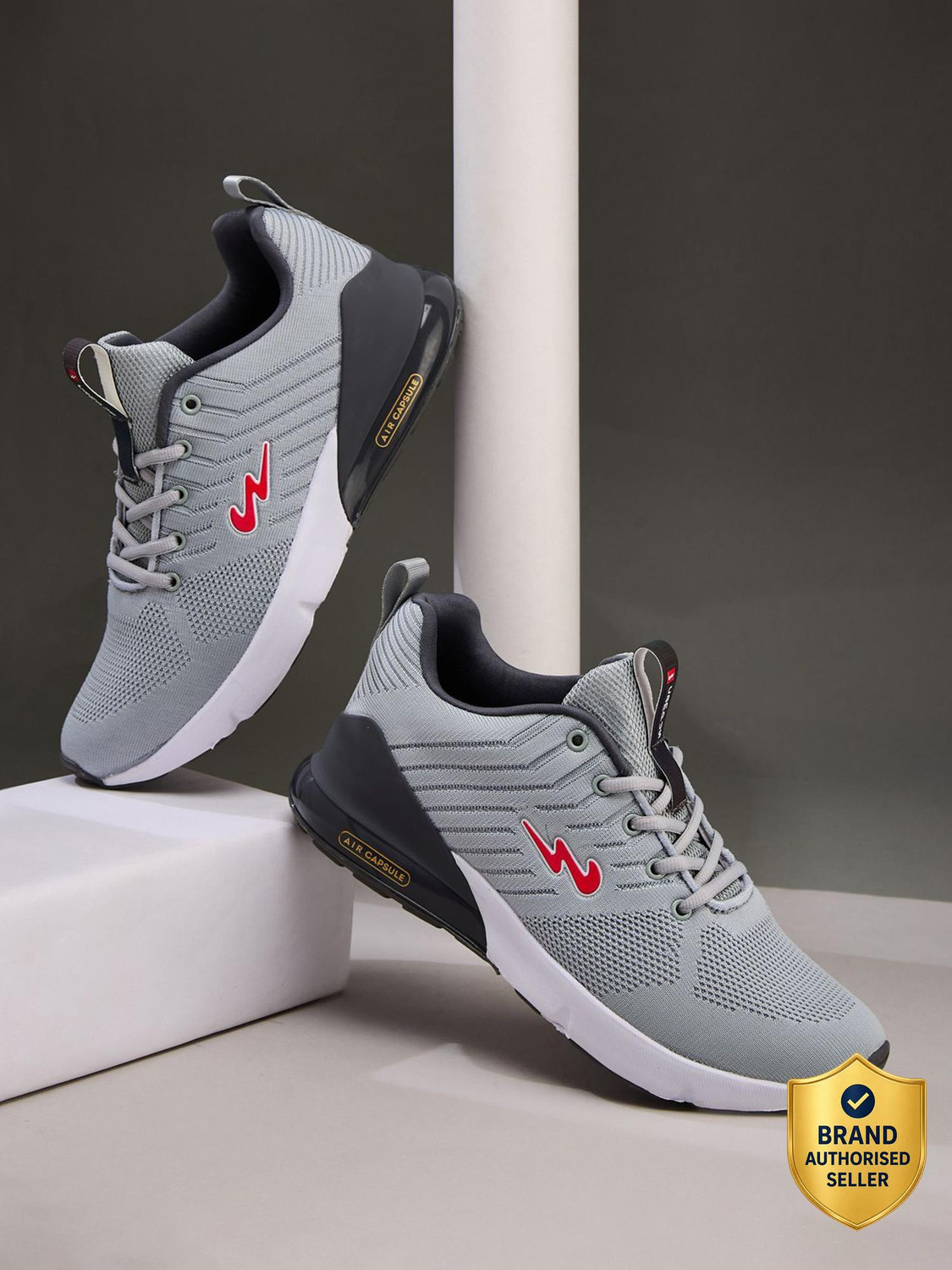 MIKE (N) Running Shoes For Men  (Grey)