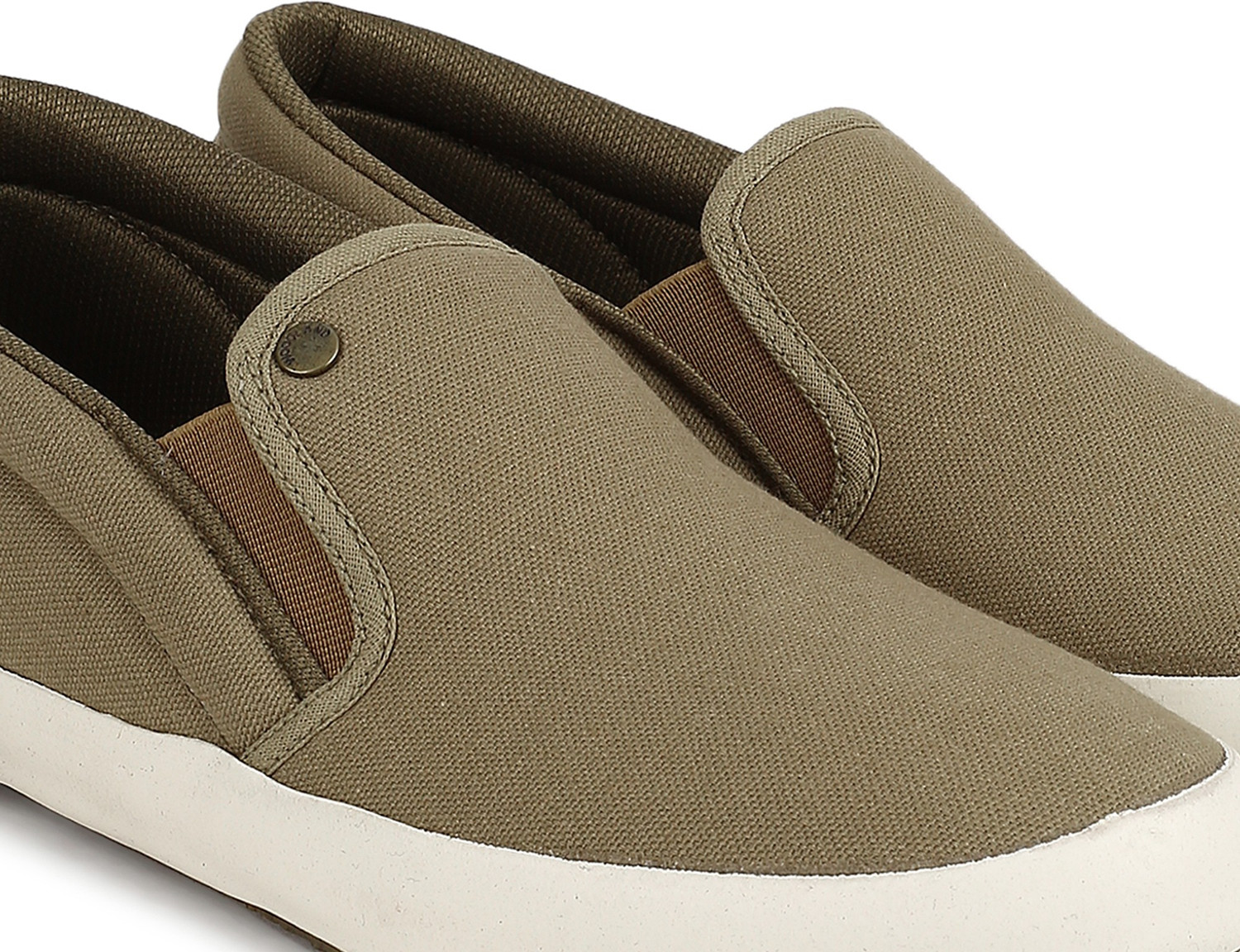 WOODLAND Slip On Sneakers For Men Khaki Price History