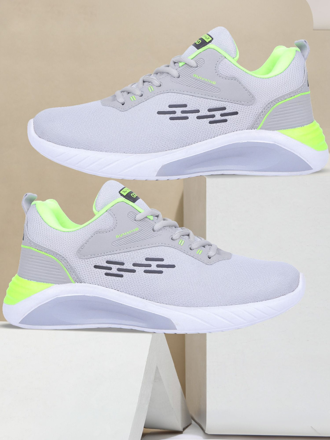 Express-08 Grey Sports,Walking,Running,Gym Running Shoes For Men  (Grey, Green)