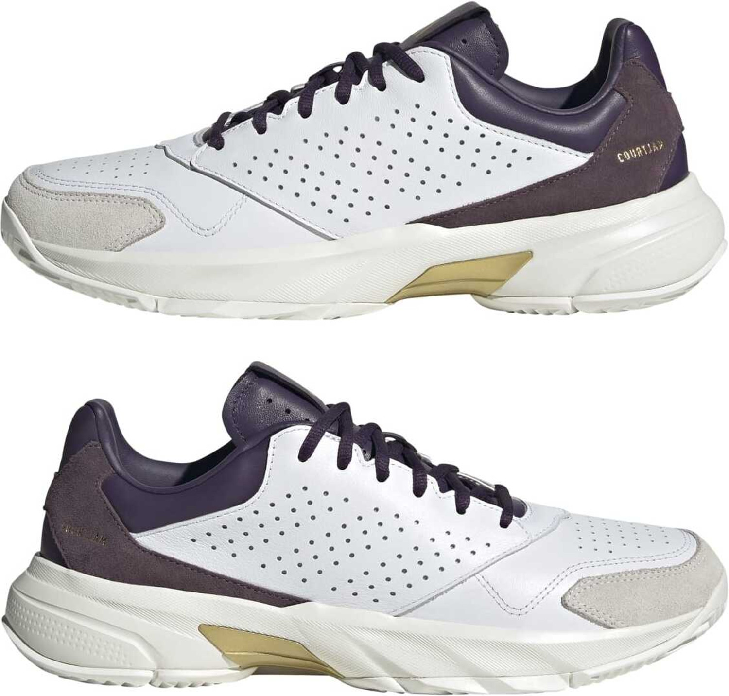 Image of ADIDAS CourtJam Control 3 Premium Tennis Shoes For Men (White , 6)