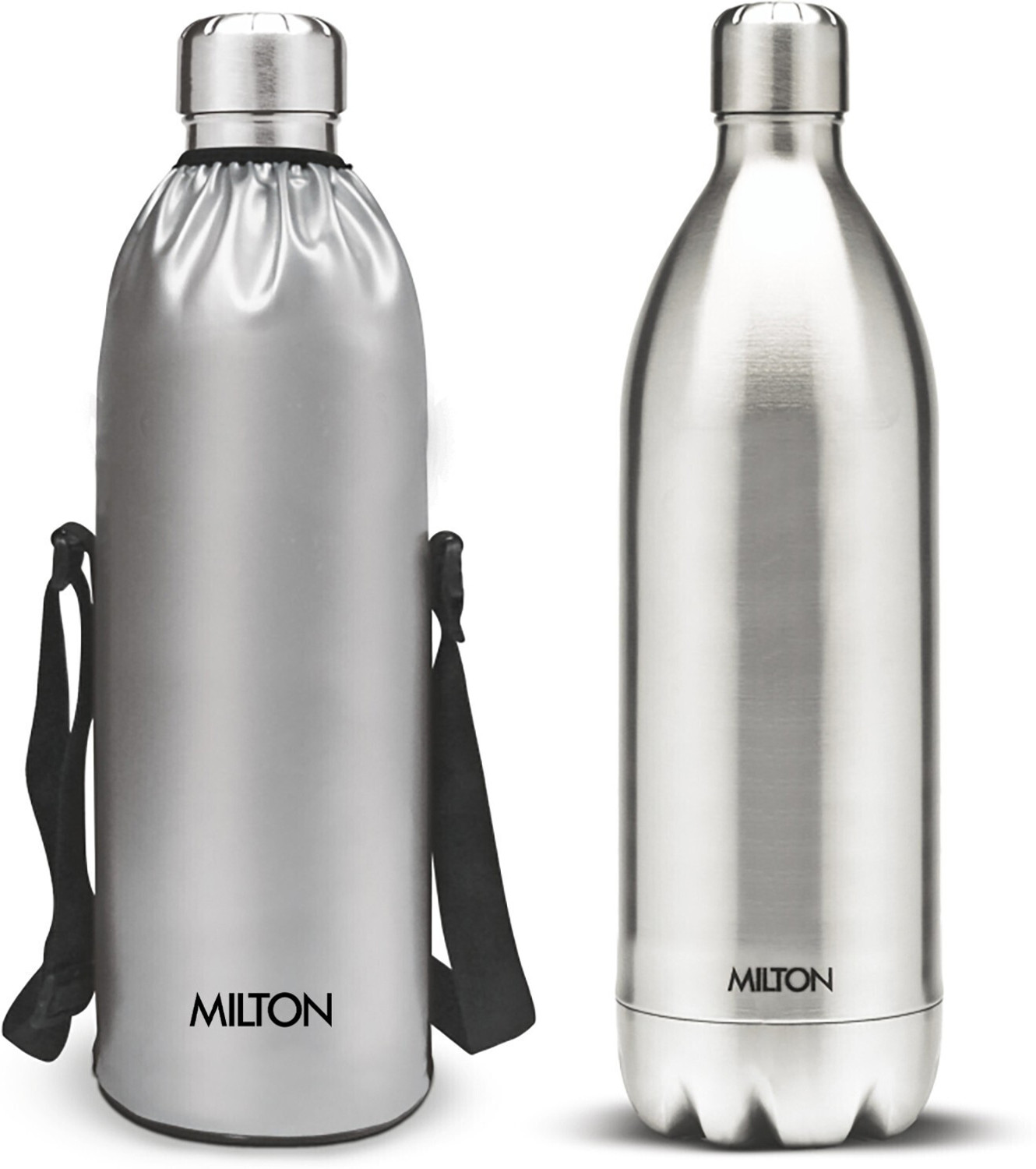 MILTON DUO DLX 1800 ml Flask  (Pack of 1, Silver, Steel)