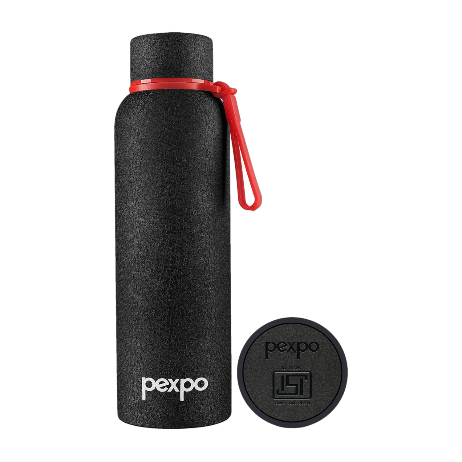 pexpo 1000 ml, 24 Hrs Hot & Cold ISI Certified, Bravo Vacuum insulated Water Bottle 1000 ml Flask