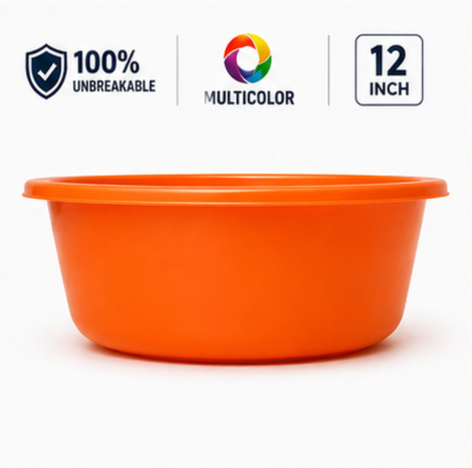 Image of balajiindustry Bucket for Bathroom 25 Litre - Large Plastic Tub Bucket with Handles 25 L Plastic Bucket (Blue)