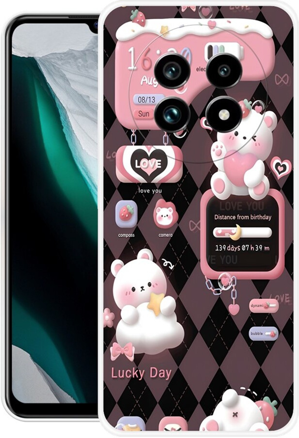 Image of YuniKase Back Cover for REALME 13 PRO PLUS 5G (Brown, Shock Proof, Rubber, Pack of: 1)