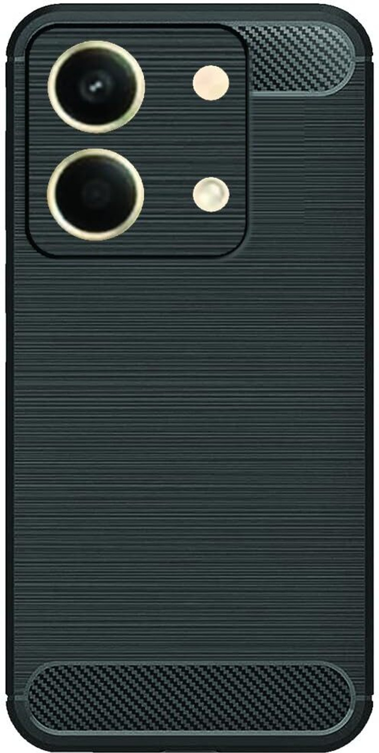Image of MatteSmoke Back Cover for Poco X6 Neo 5G (Black, 3D Case, Rubber, Pack of: 1)