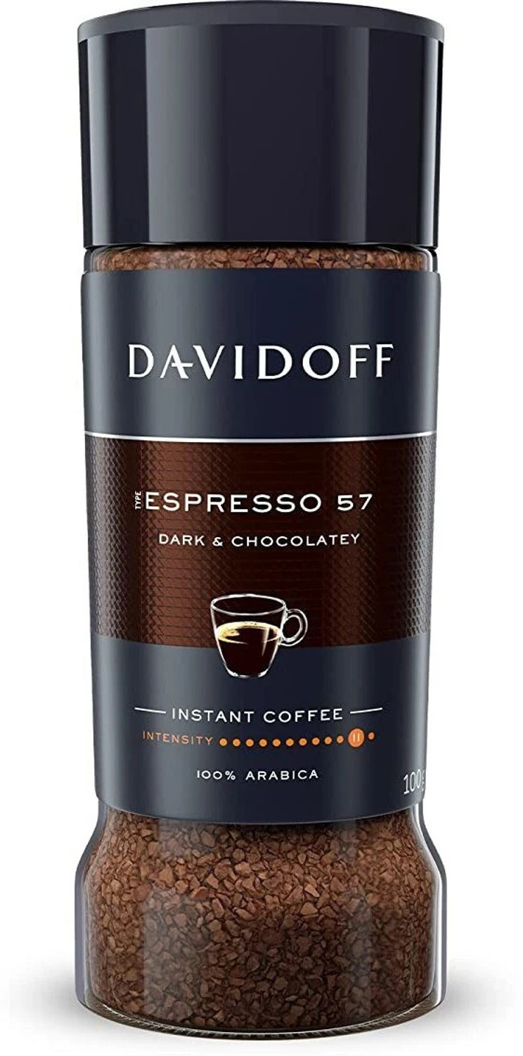 Davidoff Café Espresso 57 Intense Instant Ground Coffee Jar, 100 g In