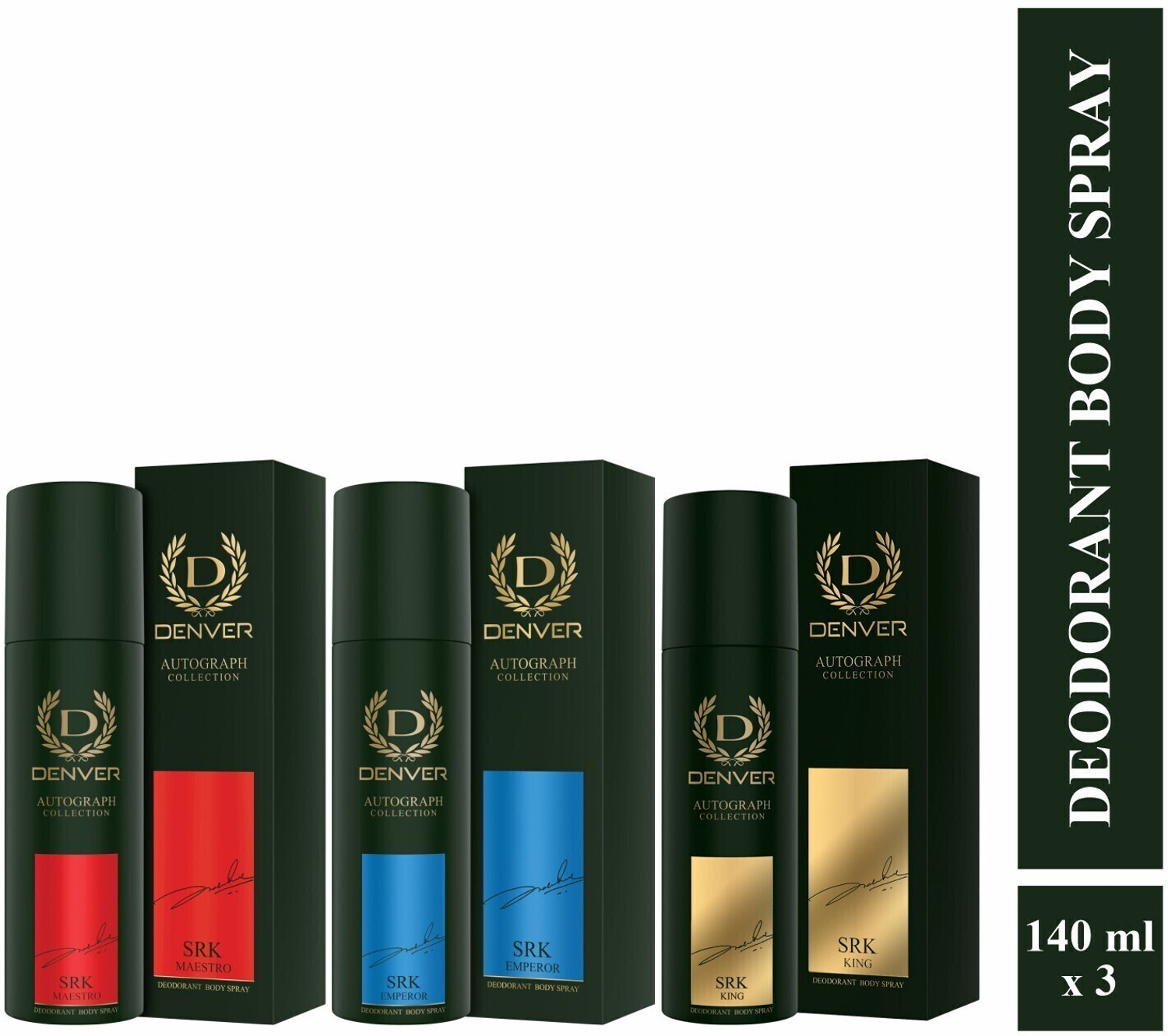 Image of DENVER Hamilton Imperial Provides 24-hour odor protection Body Deodorant Spray - For Men (165 ml)