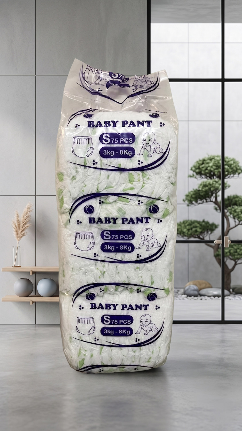 Image of Little Smile Diaper S-MP-01 - S (75 Pieces)
