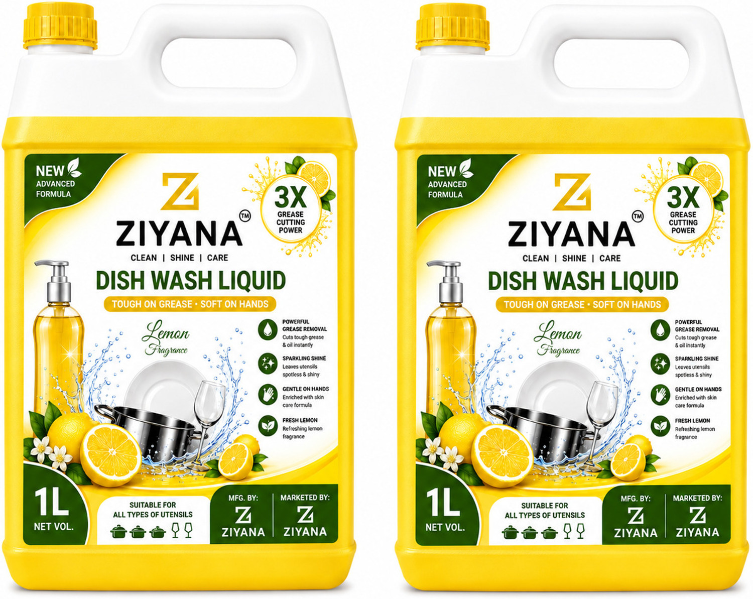 Image of Wash Deluxe Dishwash Bar Tub Dishwash Bar (3 x 1 kg)