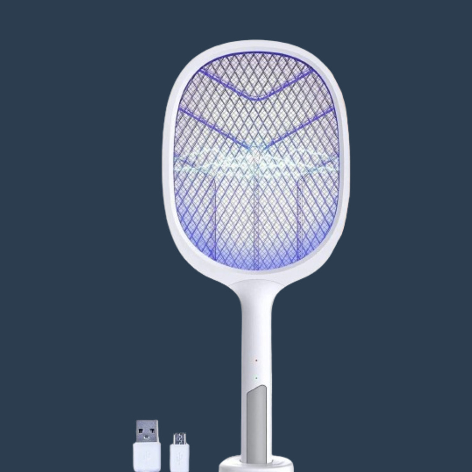 Image of Arrom Cordless Anti-Mosquito Racket /Bat, 4000V Rechargeable Fly Swatter, UV LED Light Electric Insect Killer Indoor, Outdoor (Fly Swatter)