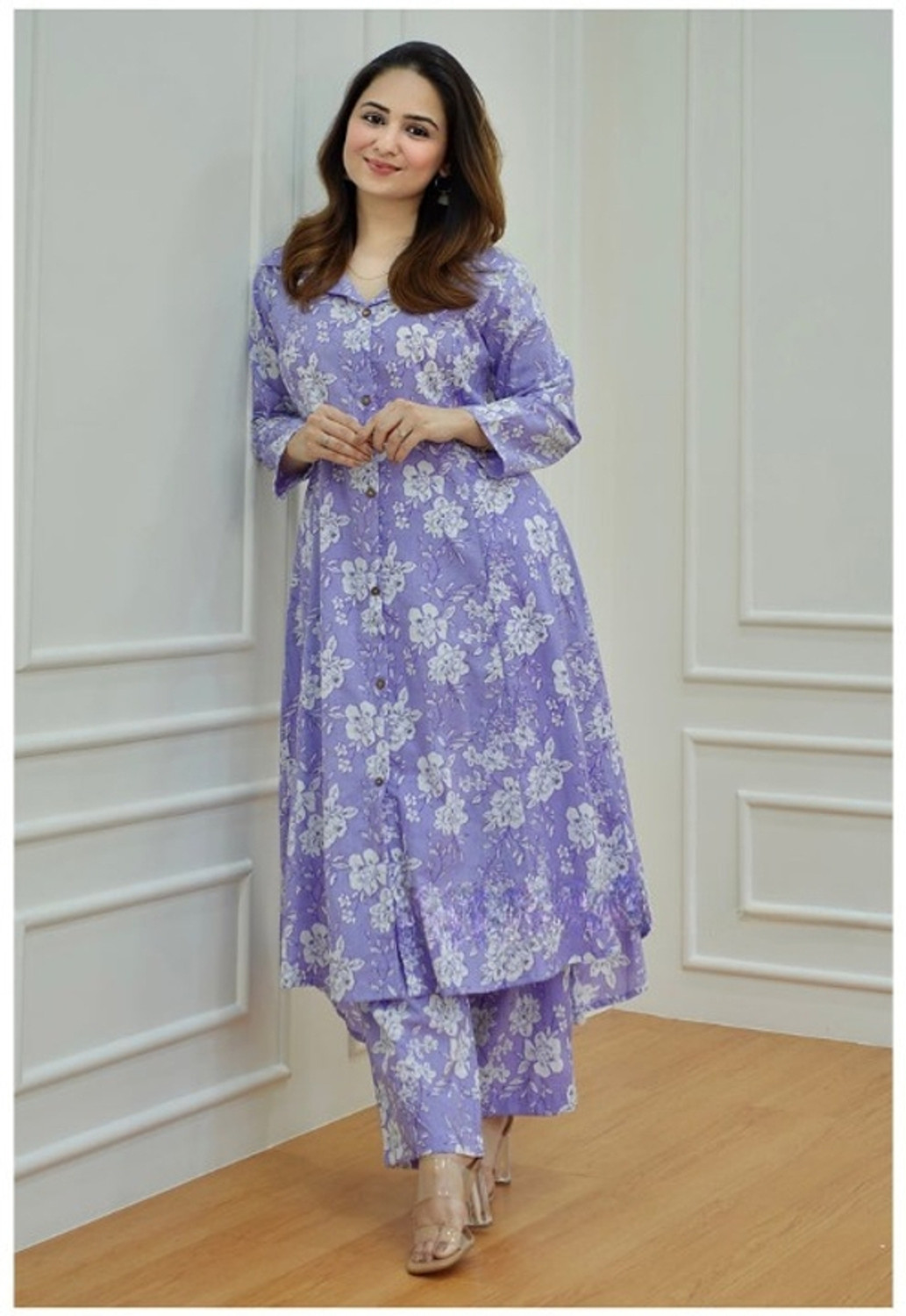 Image of UGMAZ Women Viscose Rayon Kurta Palazzo Set