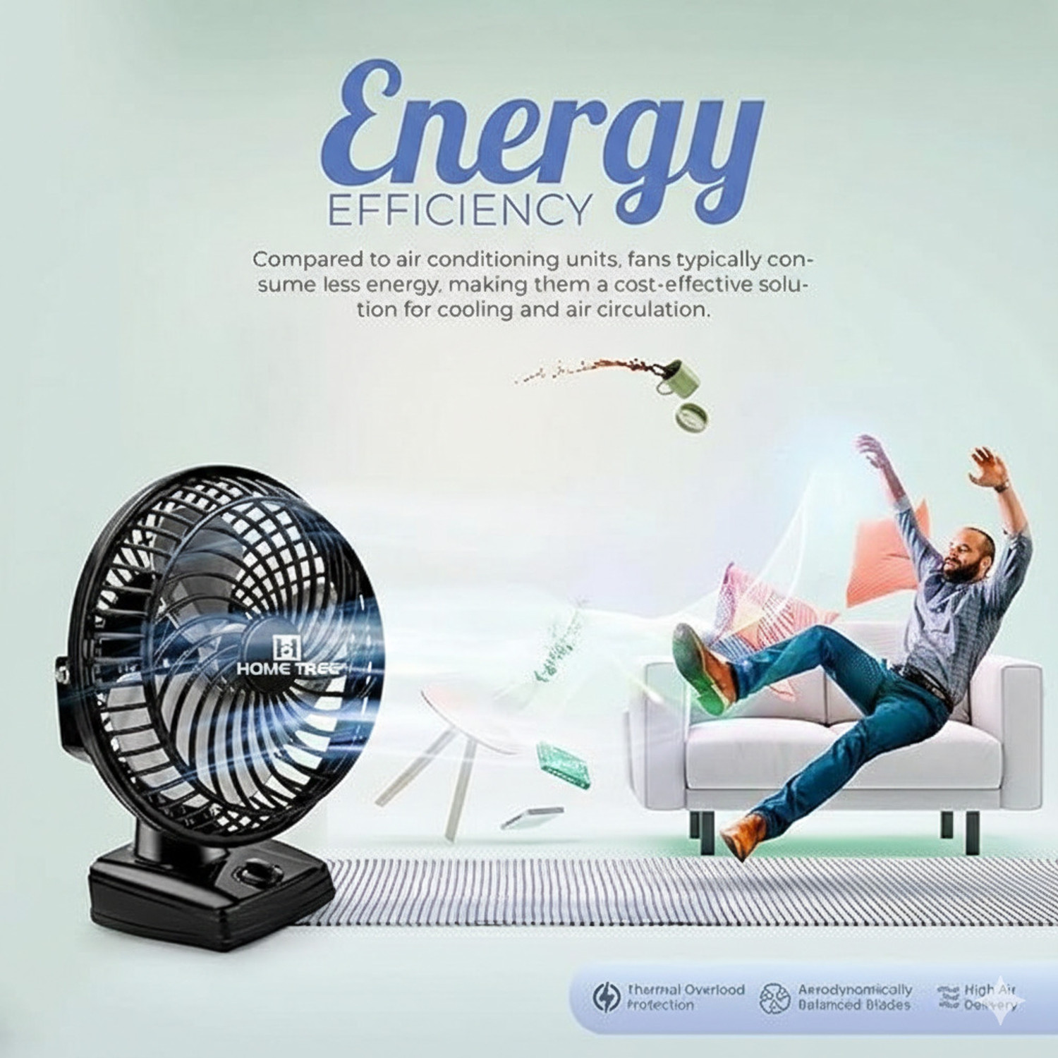 Image of PARADISEECOM (Table Fan) TurboGale: Power-Packed Table Fan for Instant Cooling QO266 with 1 Year Warranty 1000 mm Table Fan (Multicolor | Pack of 1)
