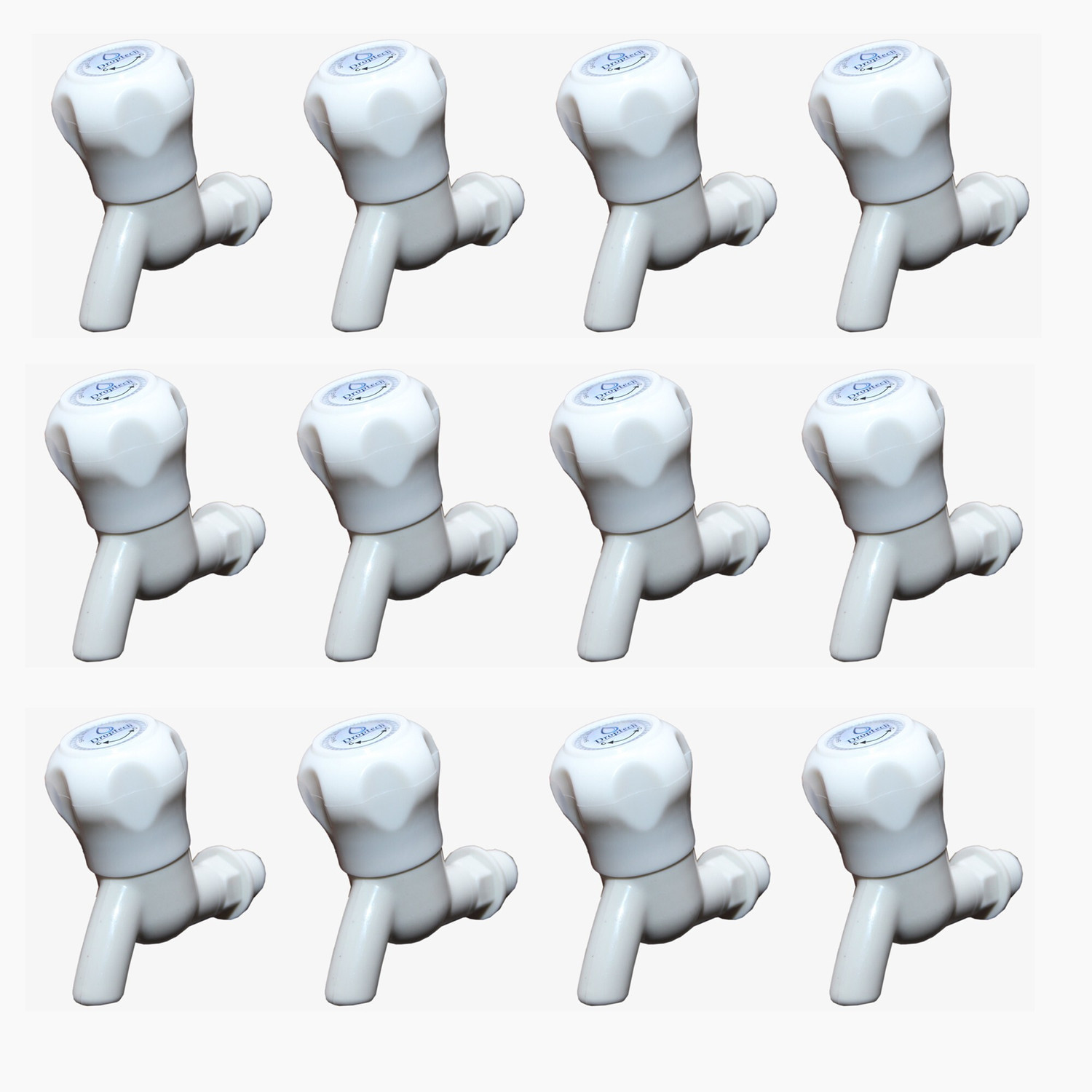 KRISHNA lo 1010 Set of 12 PVC Plastic Tap/ Bib Tap, pvc taps for bathr