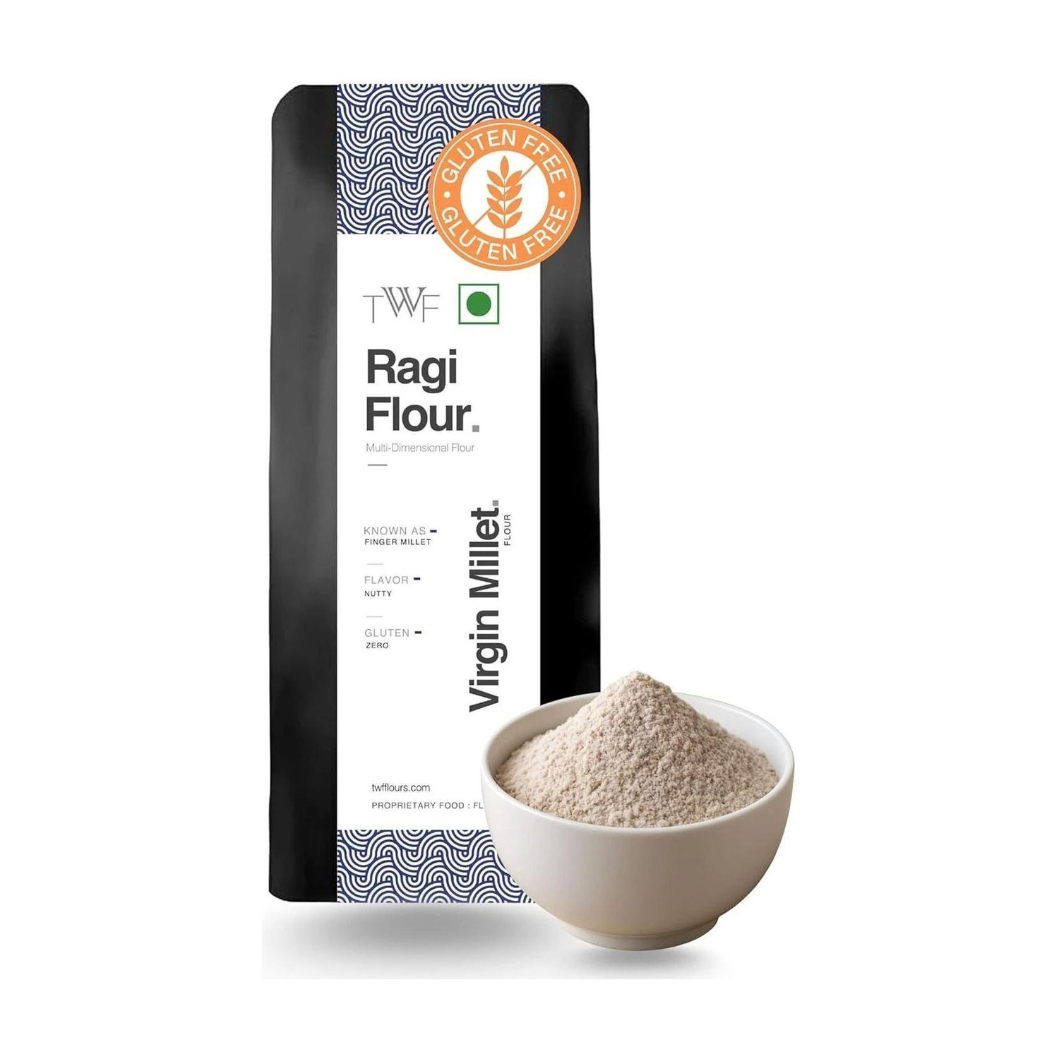 Image of Anugrah Cold Pressed Sprouted Ragi Atta 500g | High Calcium & Minerals (500 g)