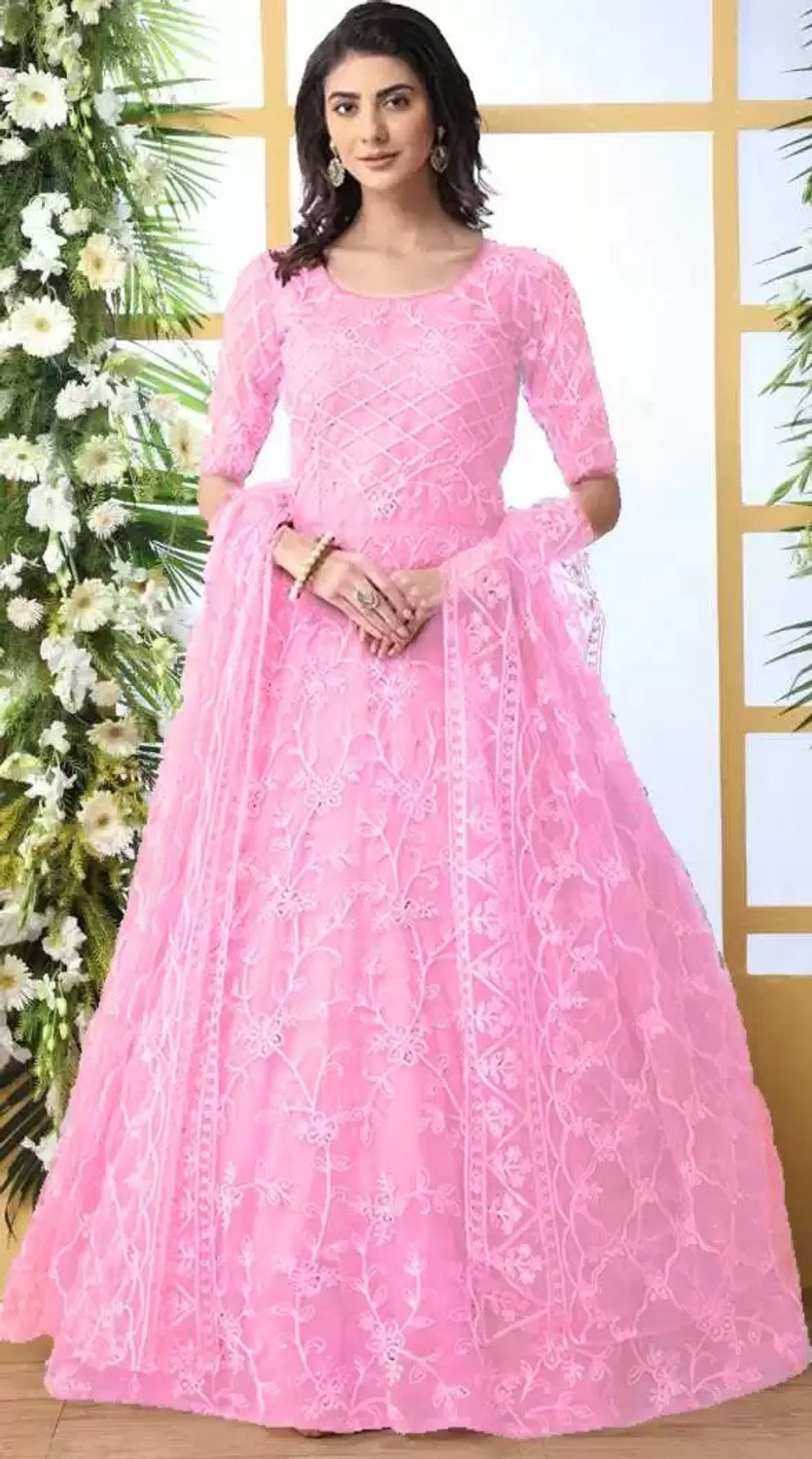 Flipkart pink gown shop