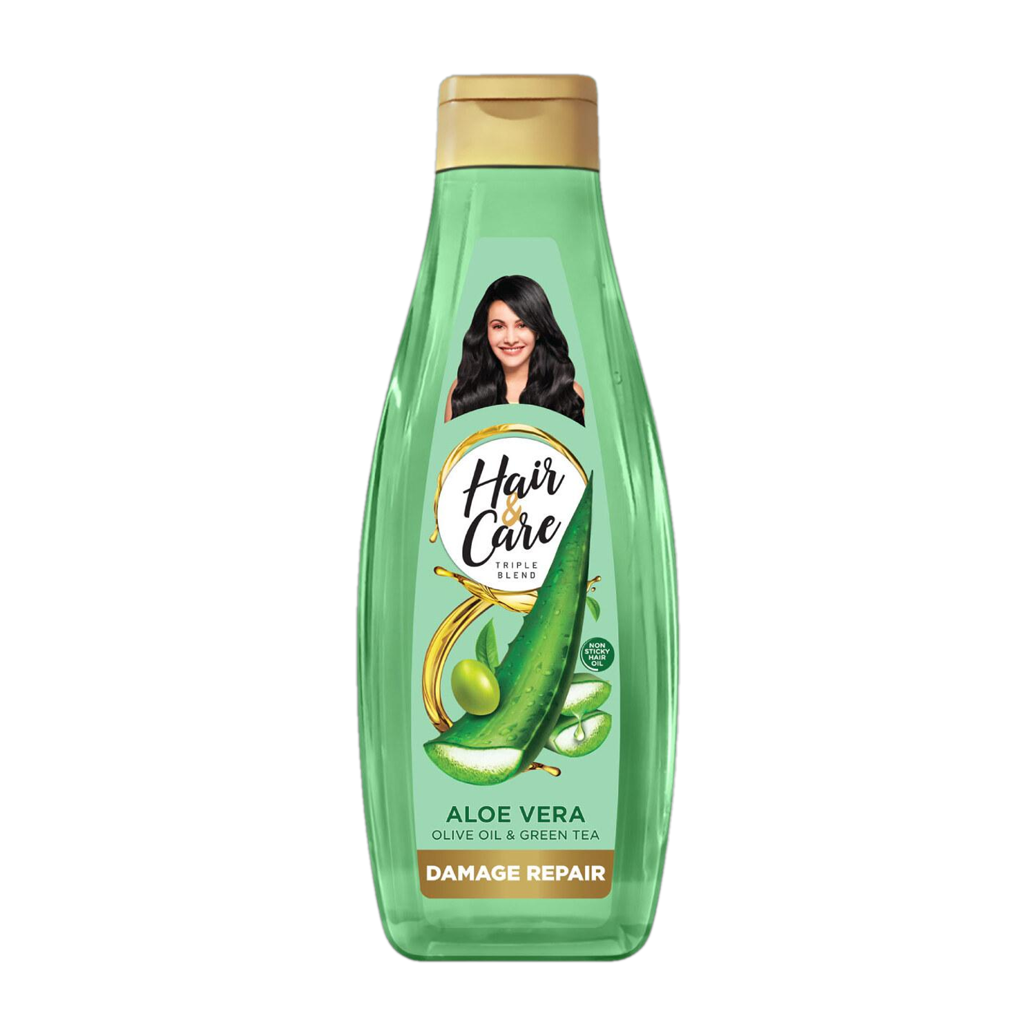 HAIR &amp; CARE Triple Blend Damage Repair Non-Sticky Hair Oil with Aloe Vera, For Dry, Rough, &amp; Frizzy Hair, Hair Oil  (500 ml)