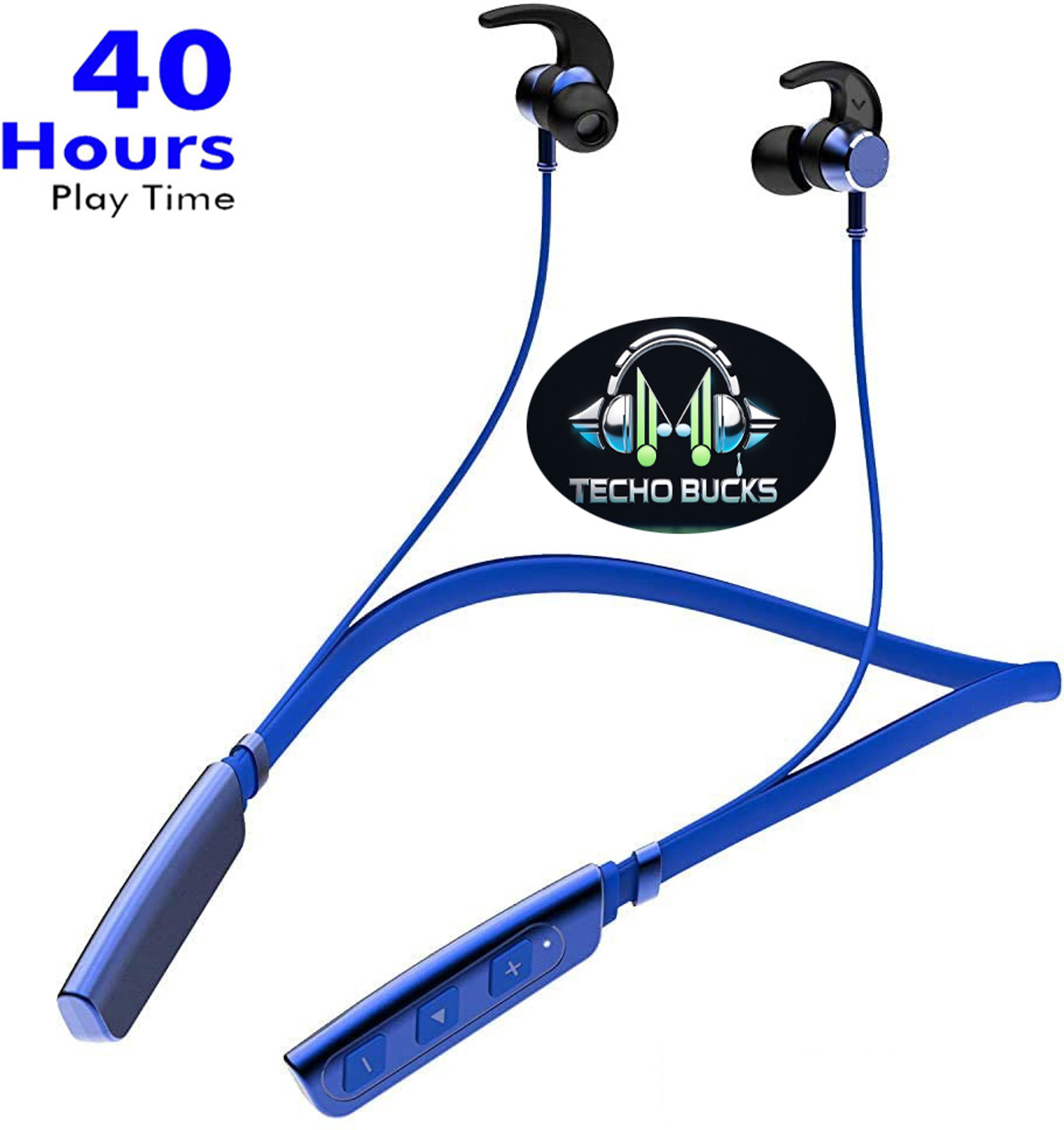 Image of IZWI Sports Fit Bluetooth Earphones with 35Hrs Battery, Fast Charging, Bluetooth V5.0 Bluetooth Headset (GREEN 35HOUR BATTERY BACKUP, In the Ear)