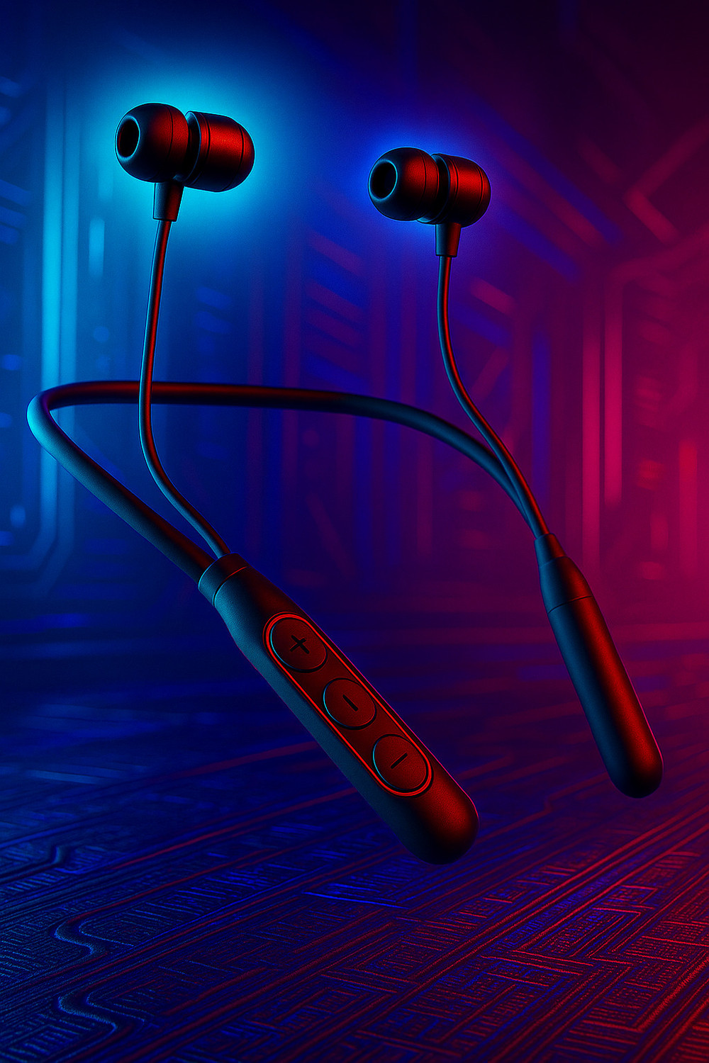 Image of uddo DGBG War-X 50 hrs Playtime | 45 Ms Latency | Type C Charging Bluetooth Neckband Bluetooth Headset (Mutli, In the Ear)