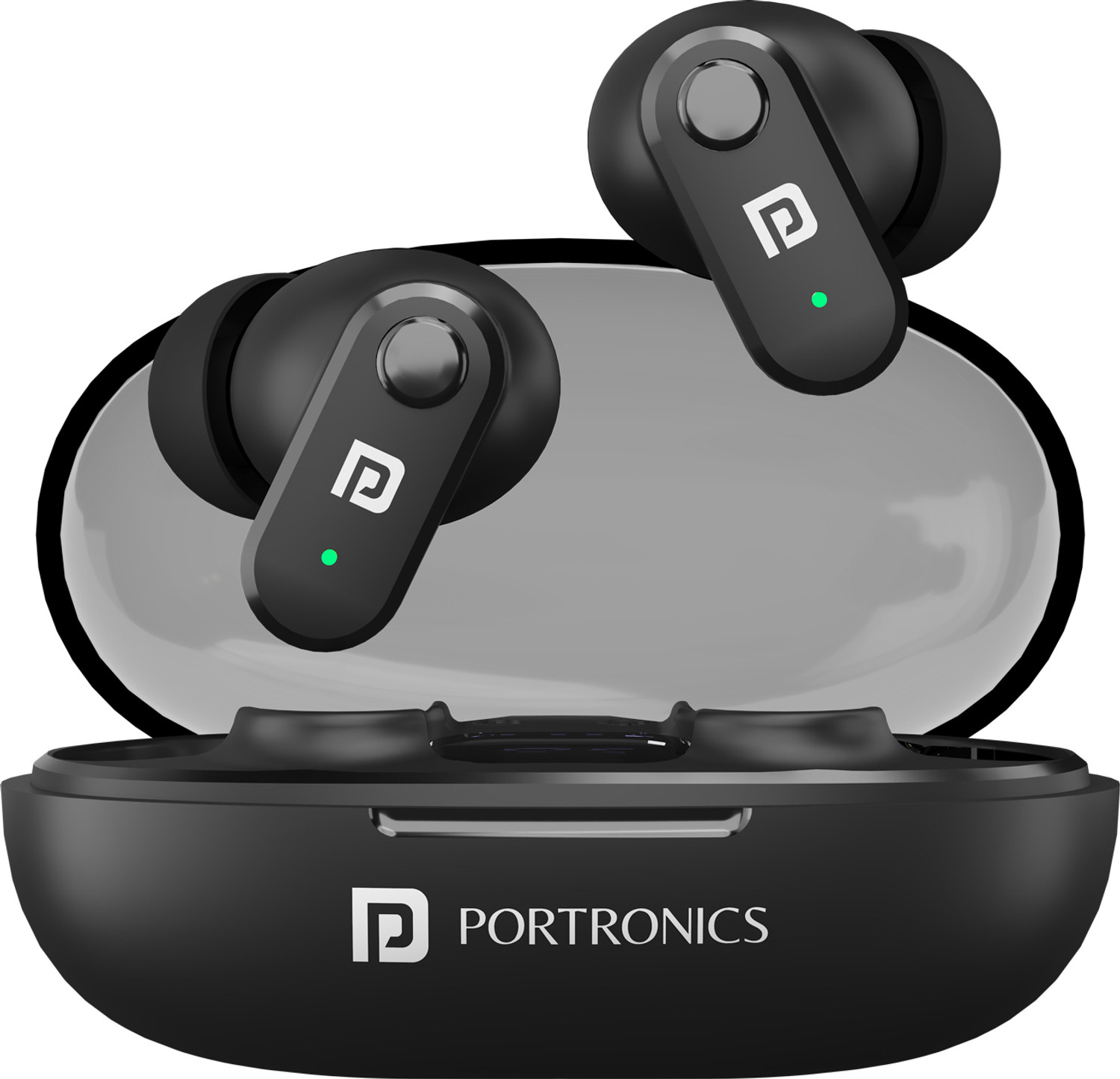 Portronics Harmonics Twins S16 in Ear Earbuds With Mic,24H Playtime,Ga