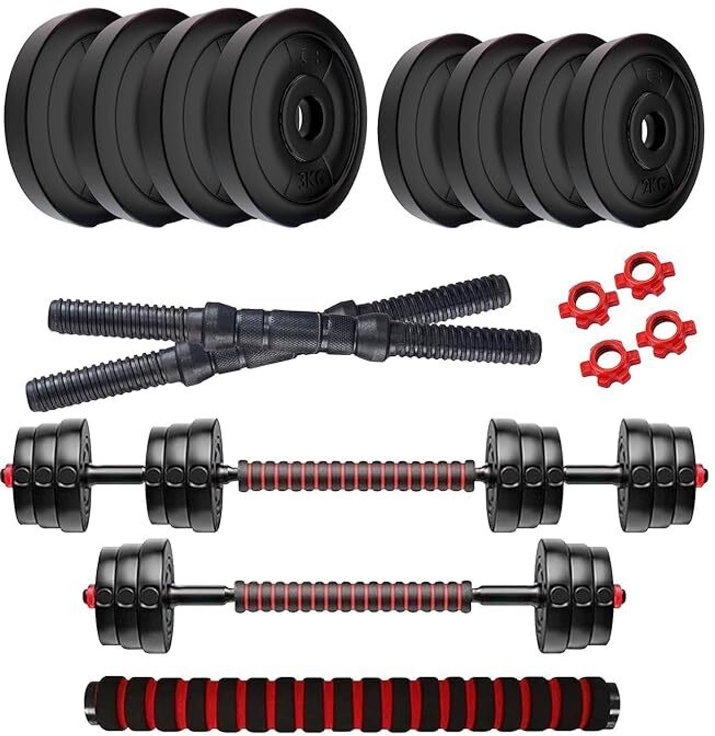 Image of WILORA 20KG (2KG X 4 + 3KG X 4) Dumbbell Set For Home Gym Adjustable Dumbbell (20 kg)