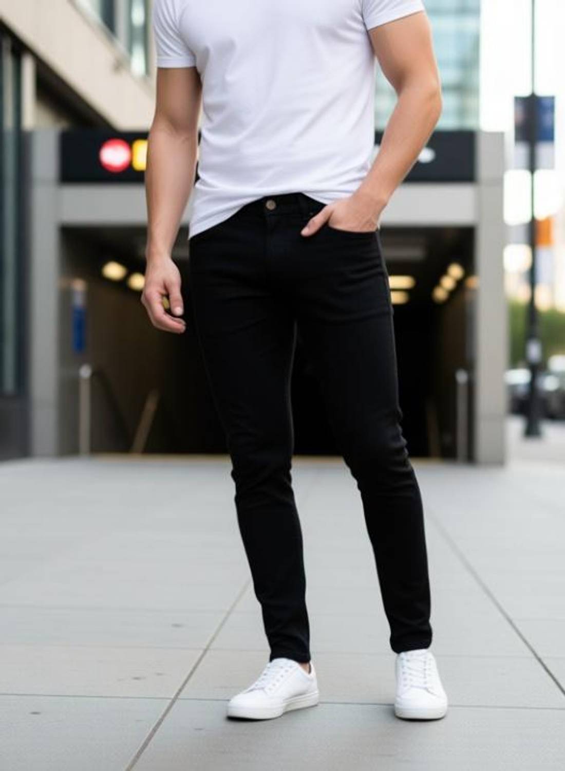 CABRRR Slim Men Black Jeans